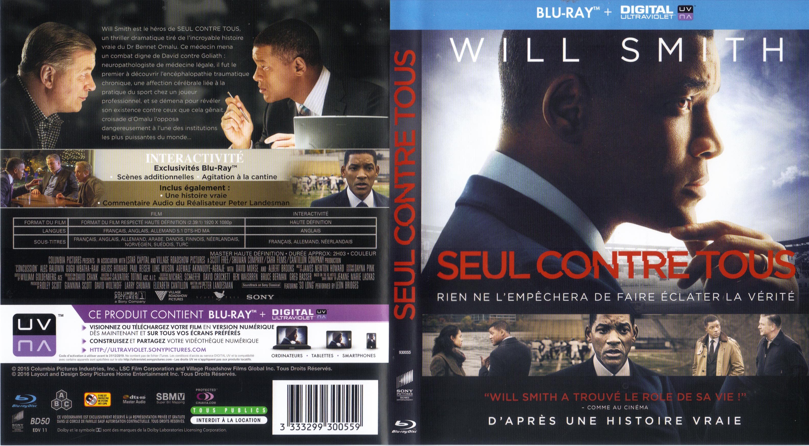 Jaquette DVD Seul contre tous (BLU-RAY) v2