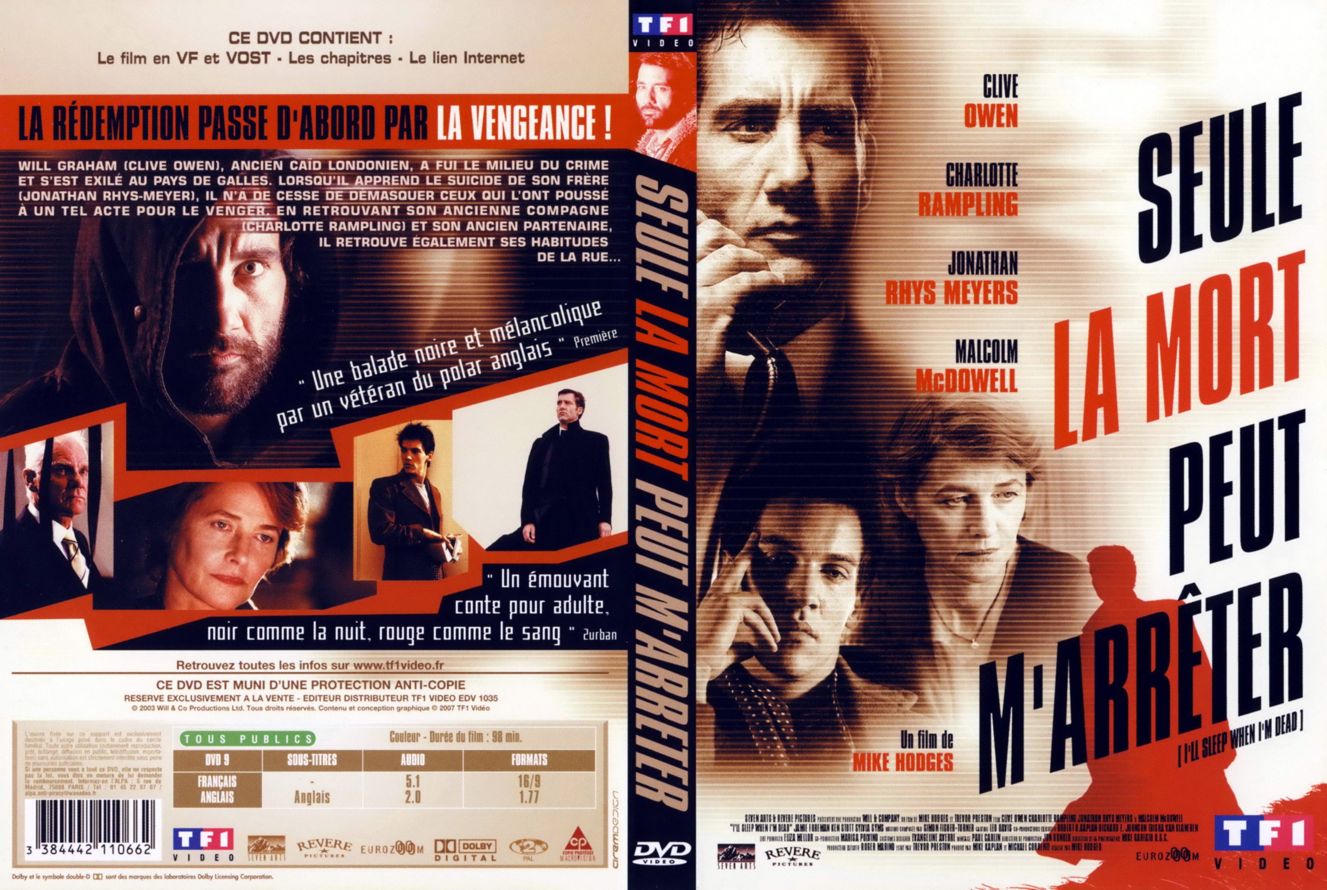 Jaquette DVD Seule la mort peut m