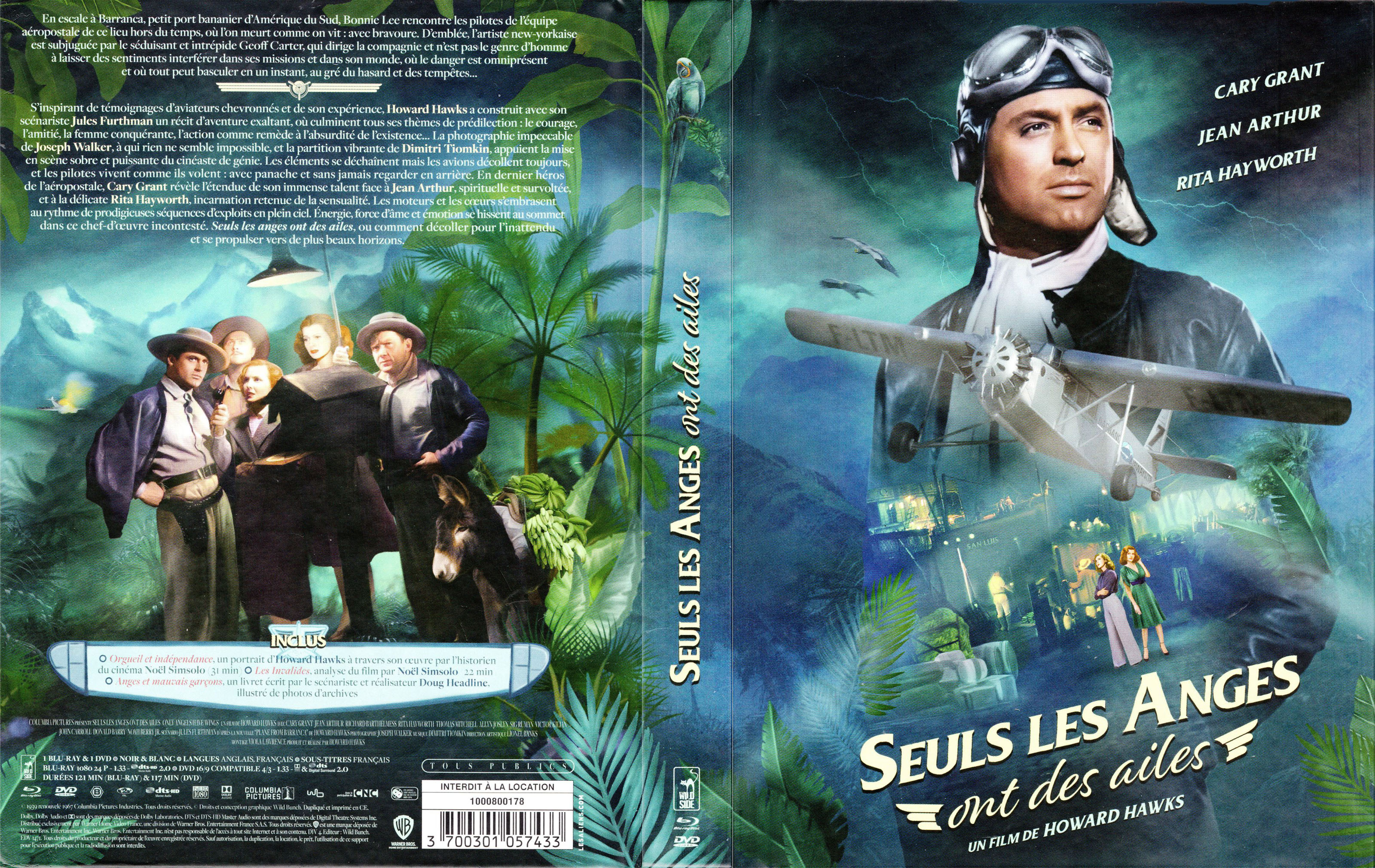 Jaquette DVD Seuls les anges ont des ailes (BLU-RAY)