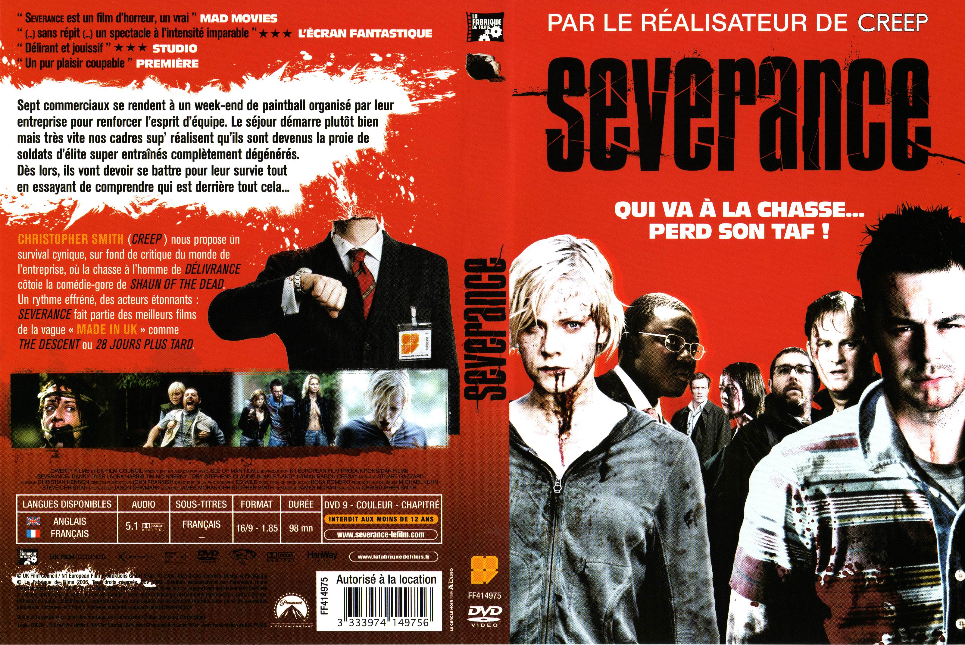 Jaquette DVD Severance v2