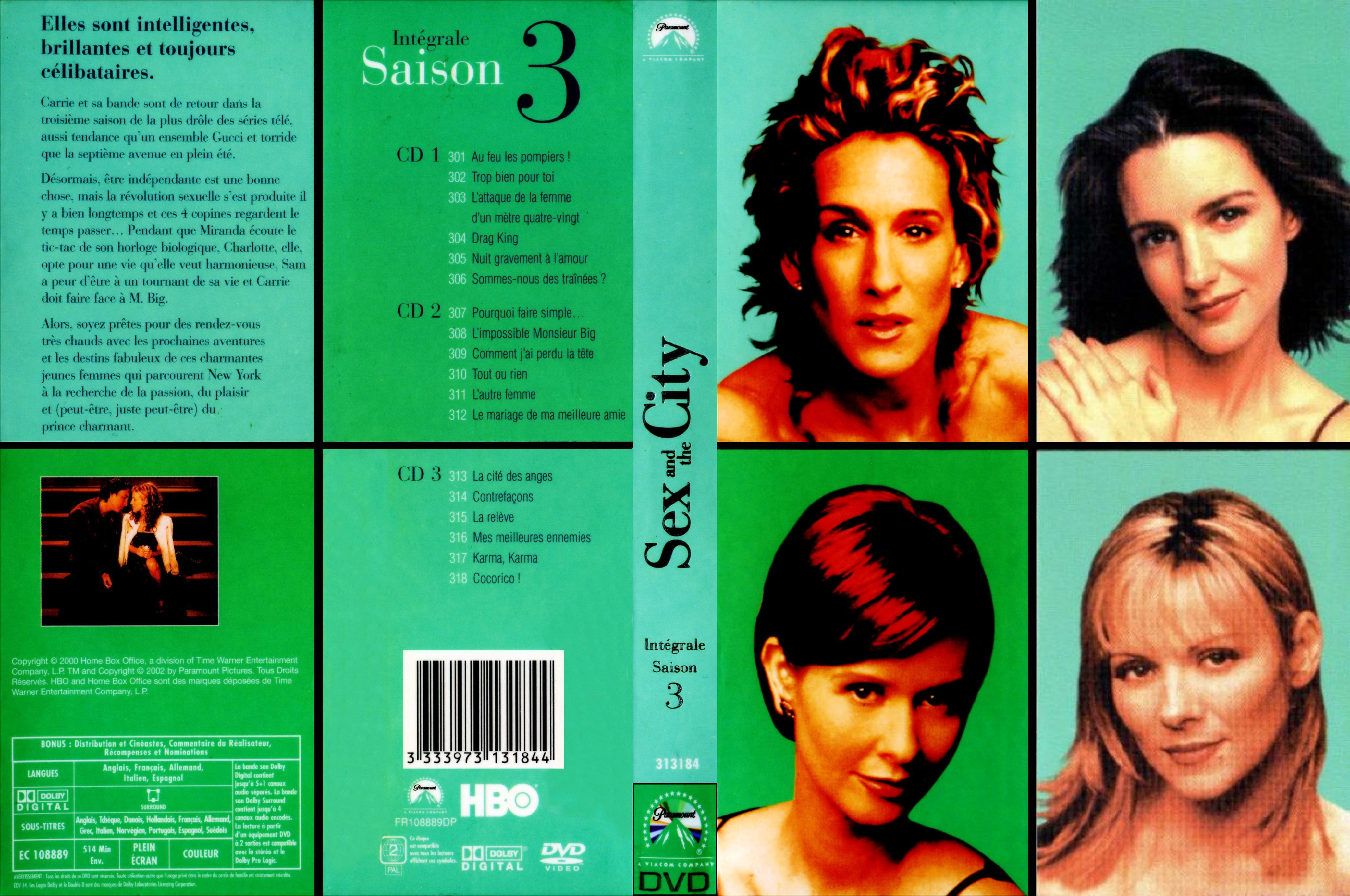 Jaquette DVD Sex and the city Saison 3