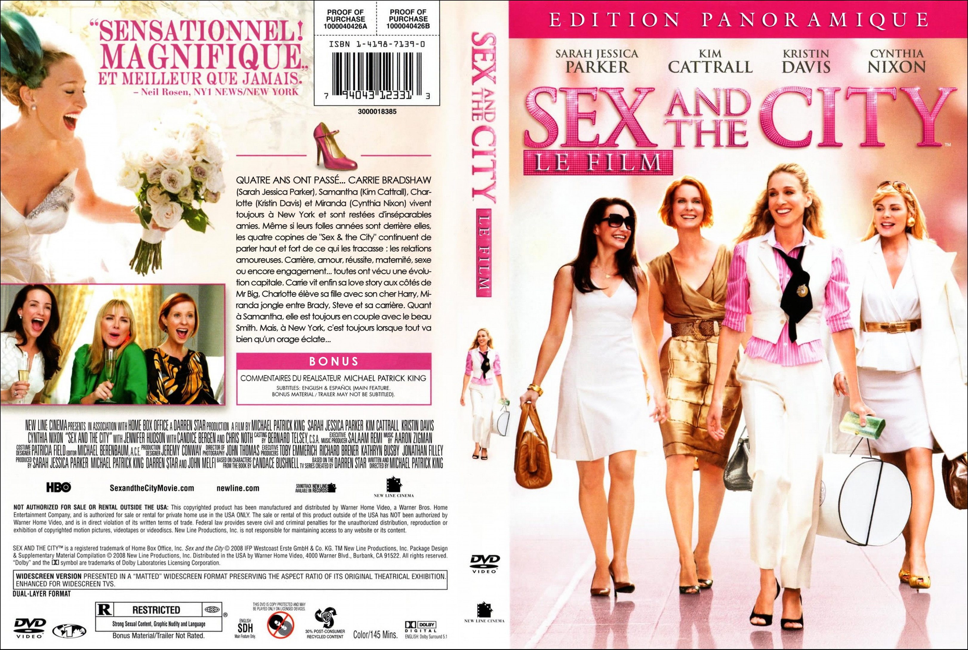 Jaquette DVD Sex and the city le film (Canadienne)