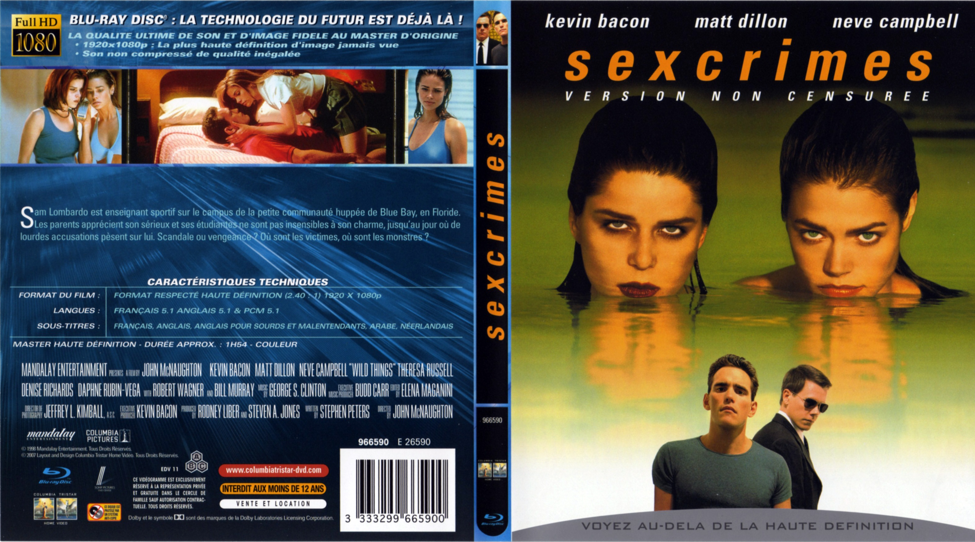 Jaquette DVD Sexcrimes (BLU-RAY)