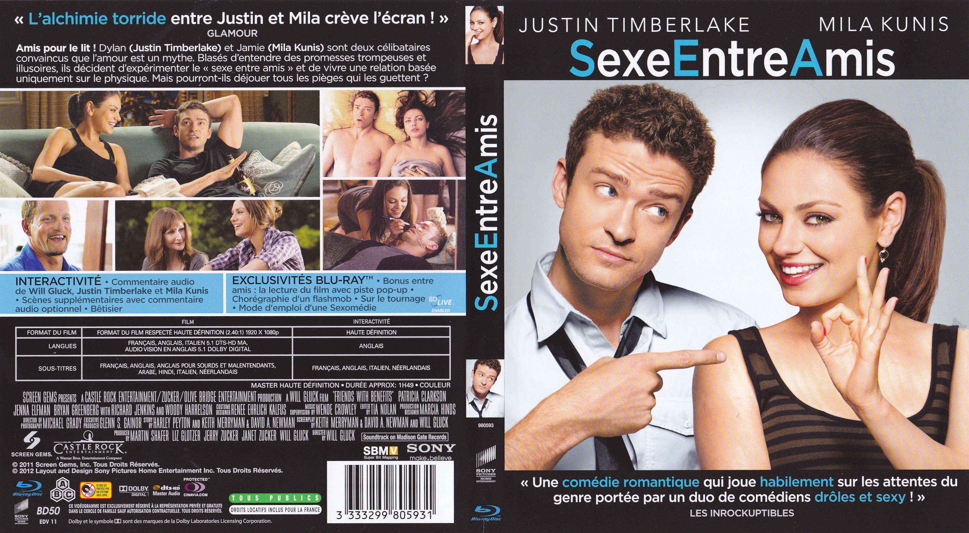 Jaquette DVD Sexe entre amis (BLU-RAY)