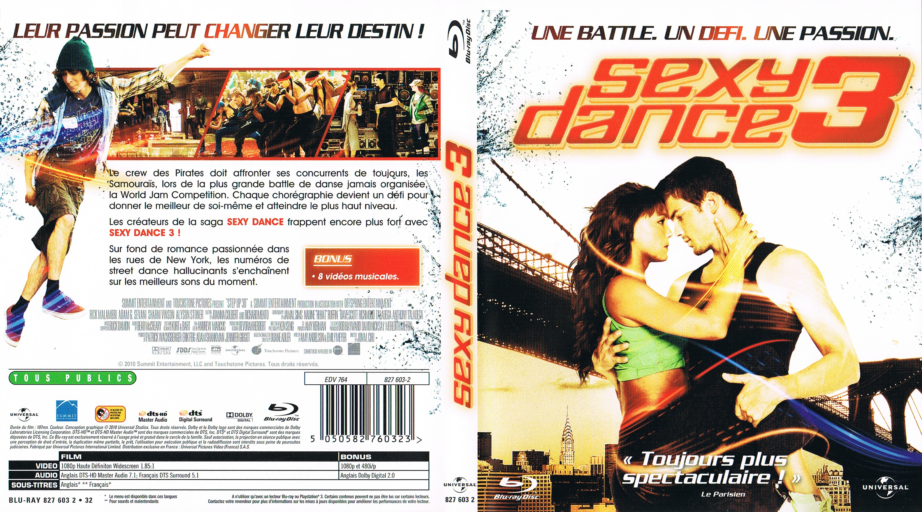Jaquette DVD Sexy dance 3 (BLU-RAY)