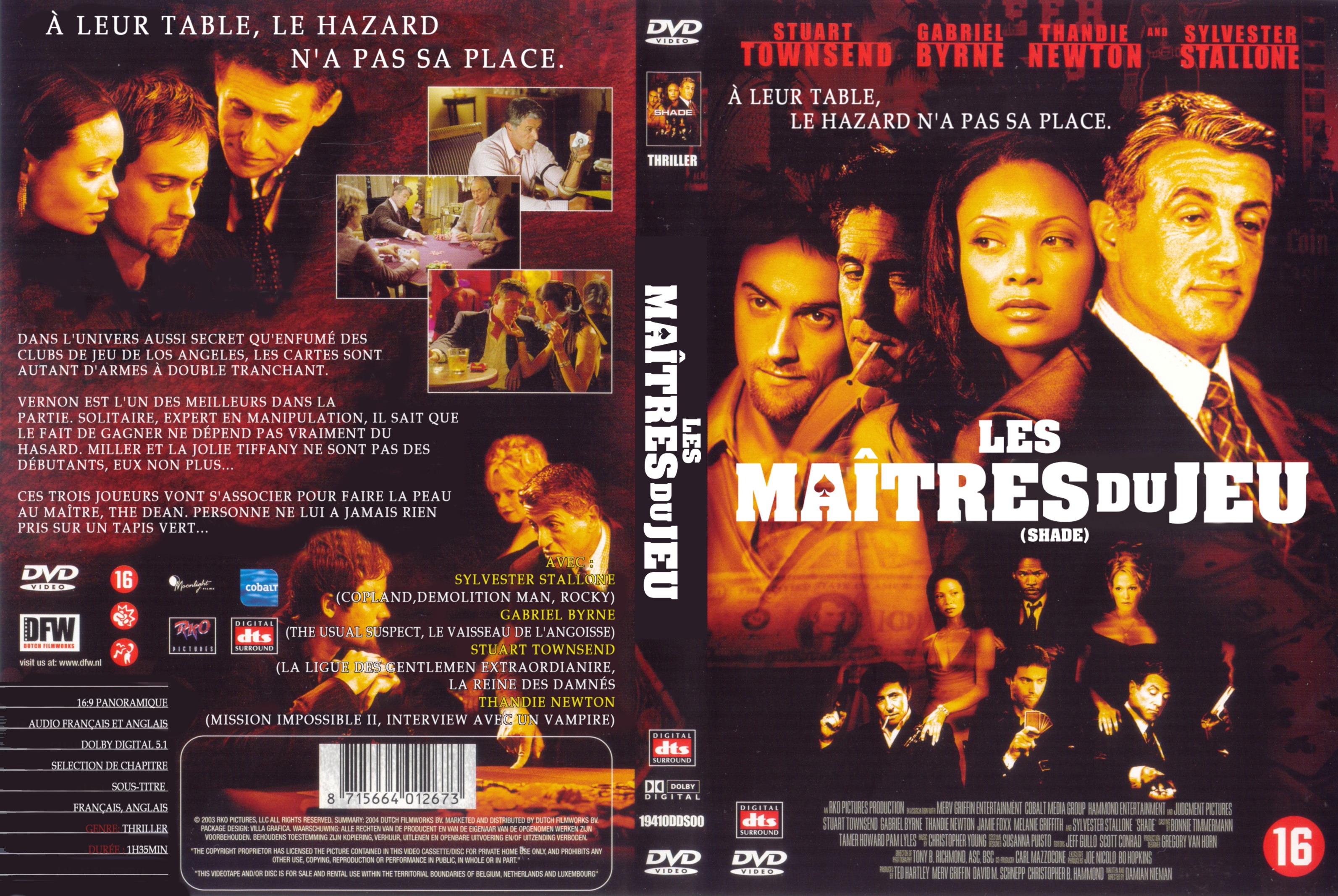 Jaquette DVD Shade Les maitres du jeu v2