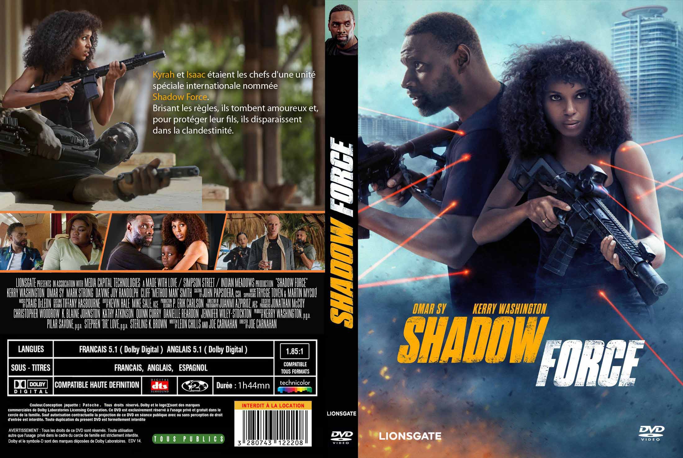 Jaquette DVD Shadow force custom