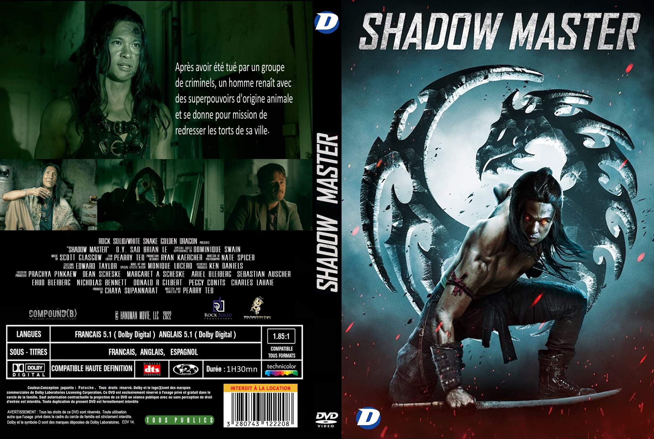 Jaquette DVD Shadow master custom