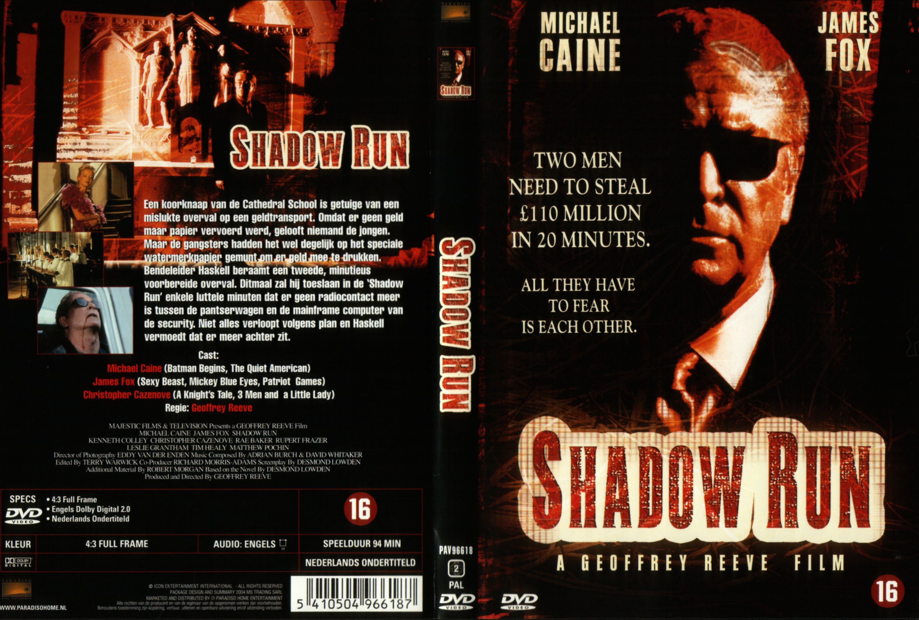 Jaquette DVD Shadow run Zone 1