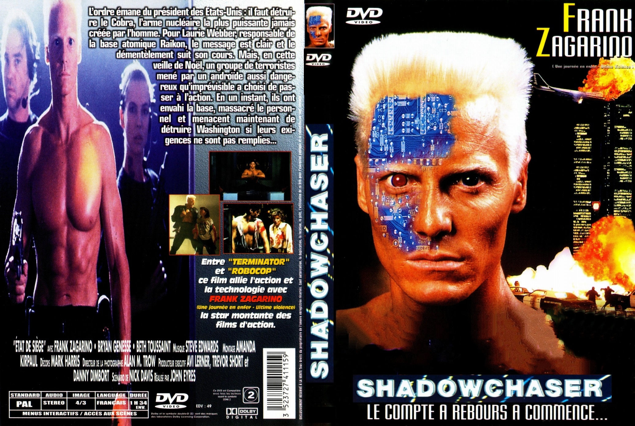 Jaquette DVD Shadowchaser custom 