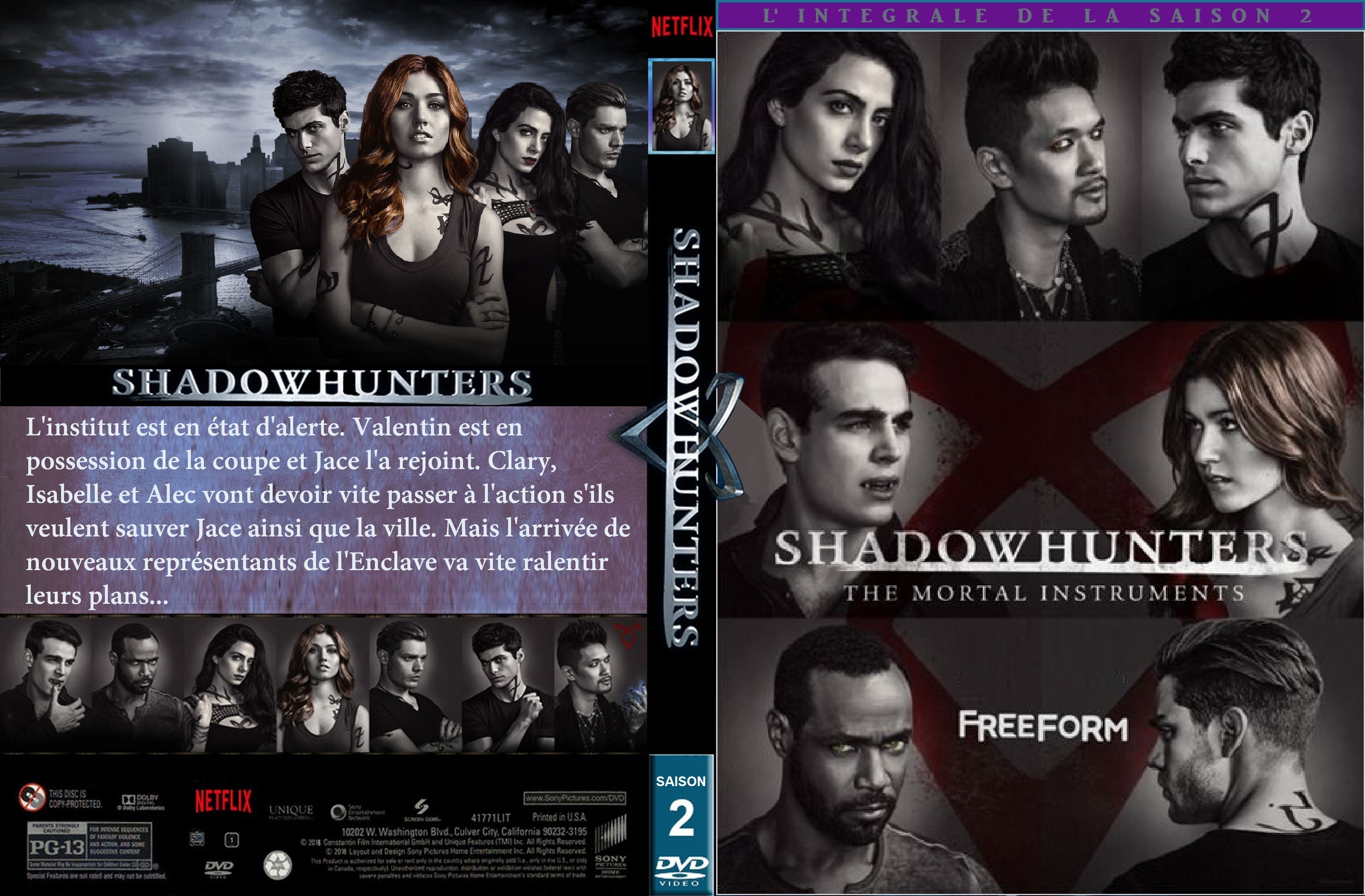 Jaquette DVD Shadowhunters Saison 2 custom