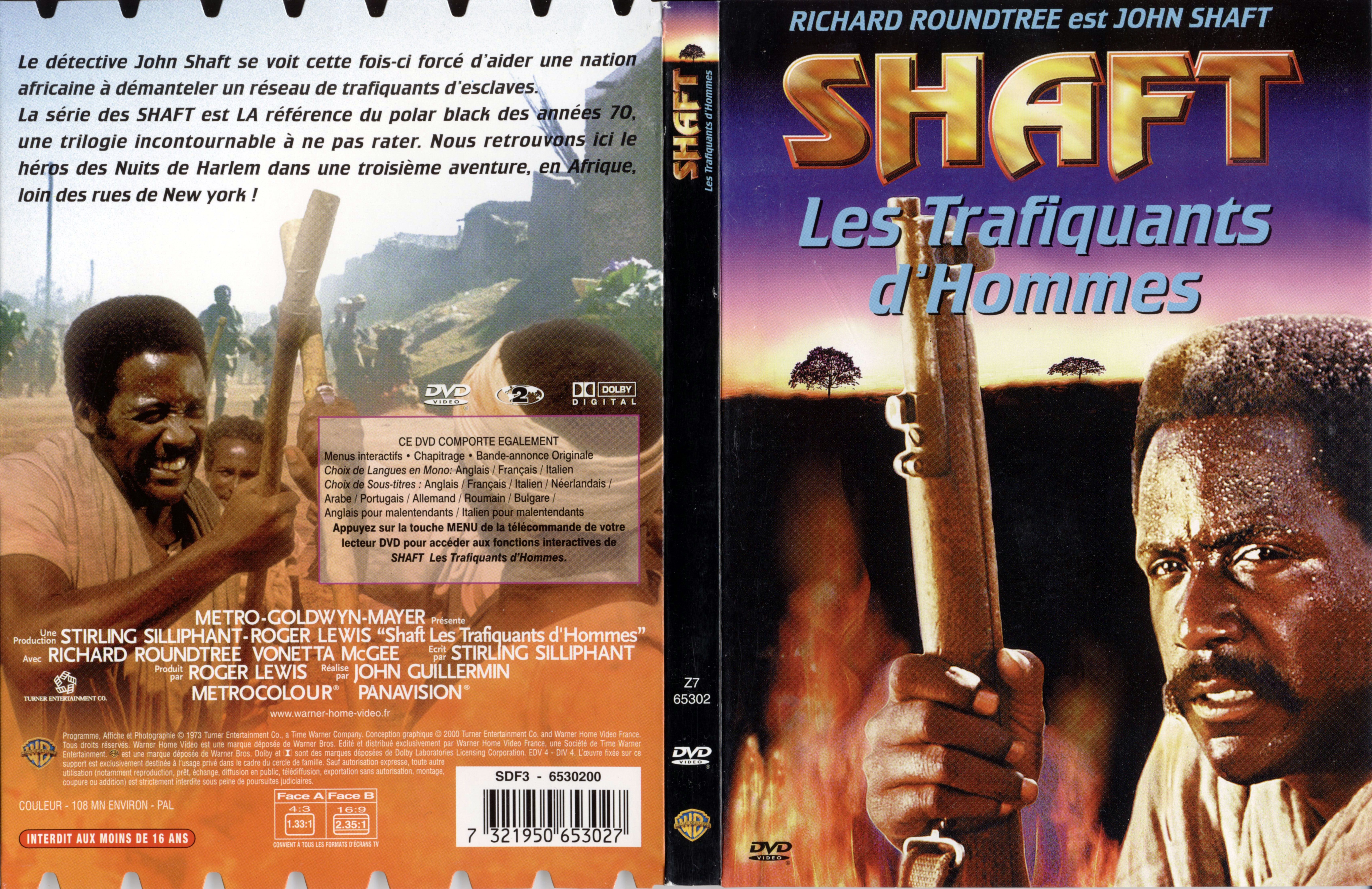 Jaquette DVD Shaft Les trafiquants d