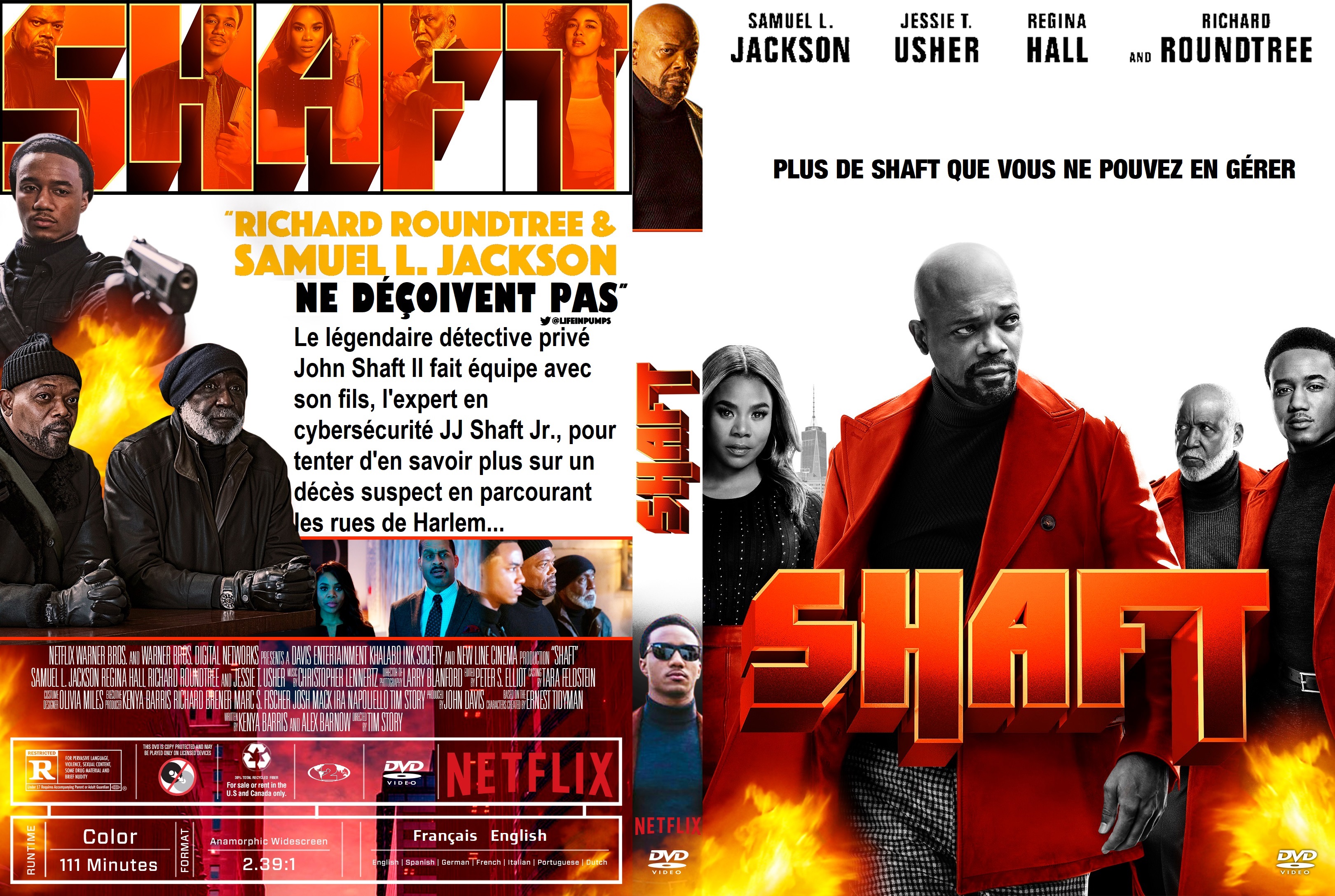 Jaquette DVD Shaft (2019) custom