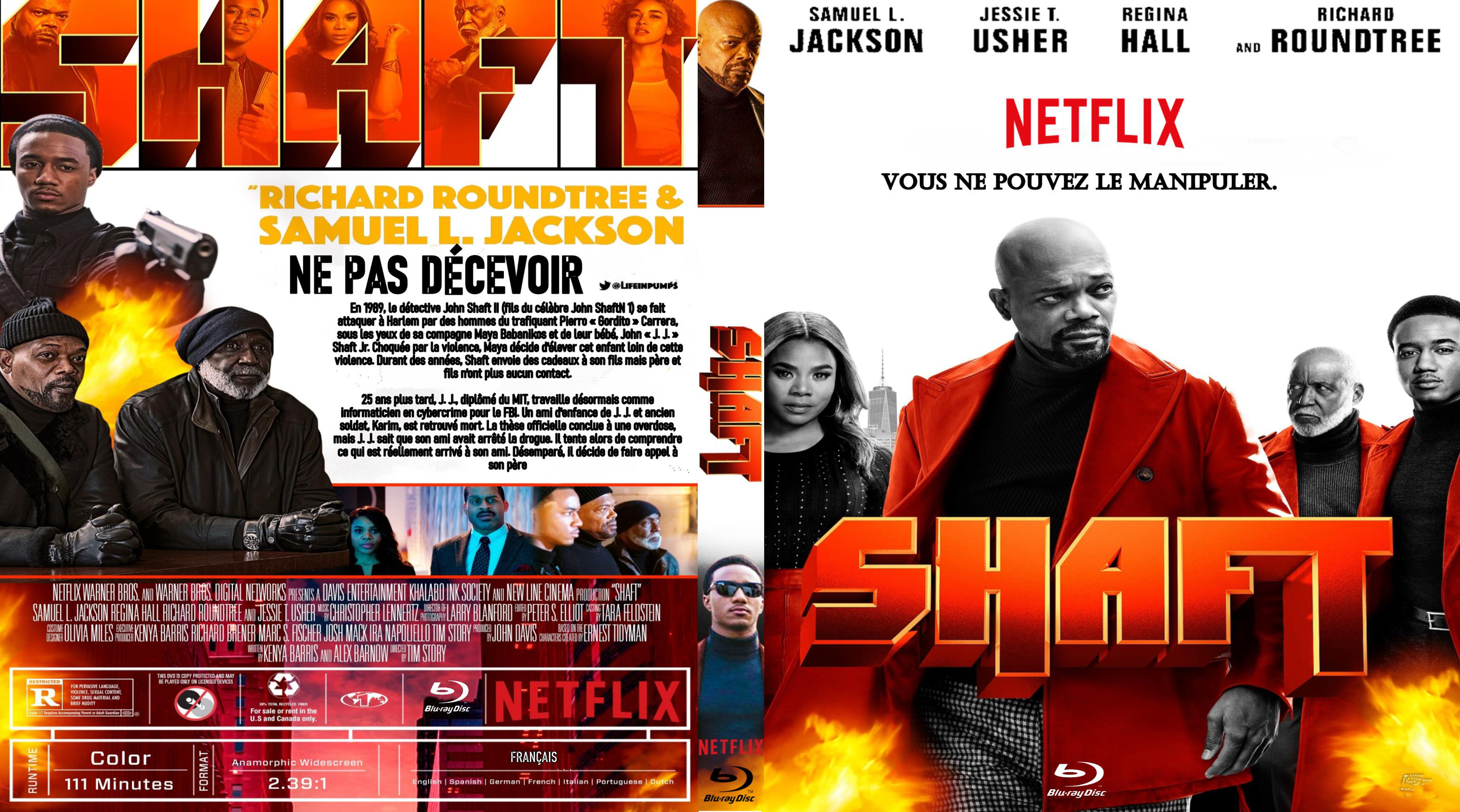 Jaquette DVD Shaft (2019) custom (BLU-RAY)