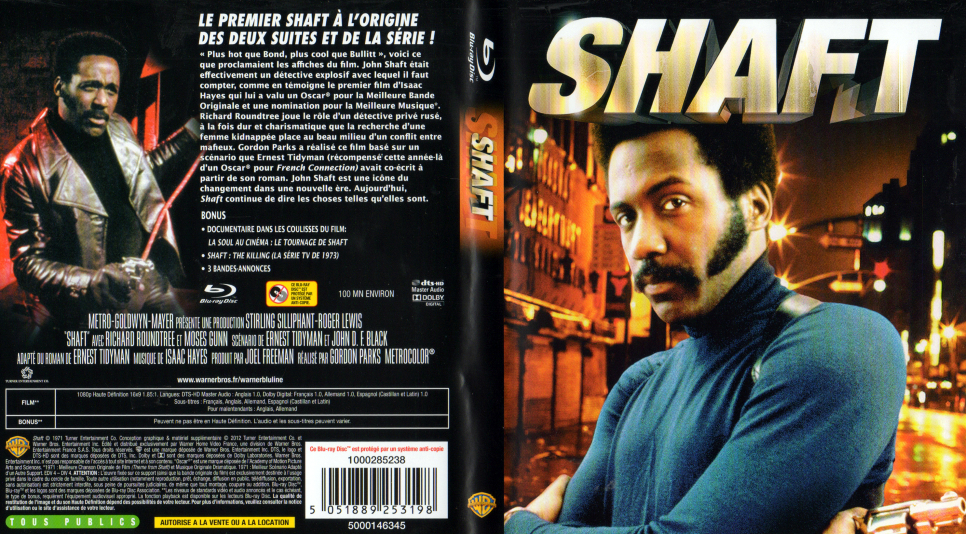 Jaquette DVD Shaft les nuits de Harlem (BLU-RAY)