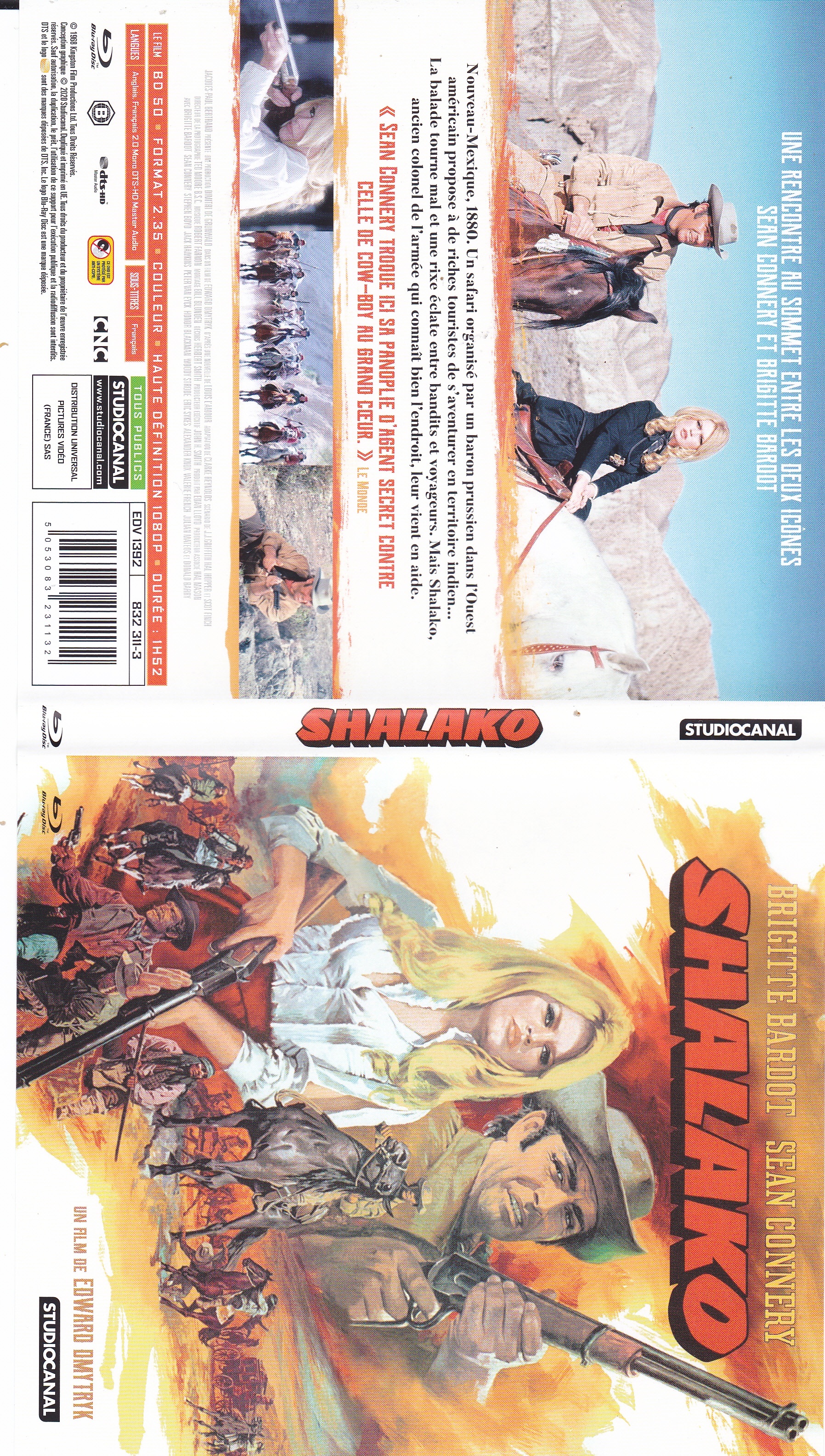 Jaquette DVD Shalako (BLU-RAY)
