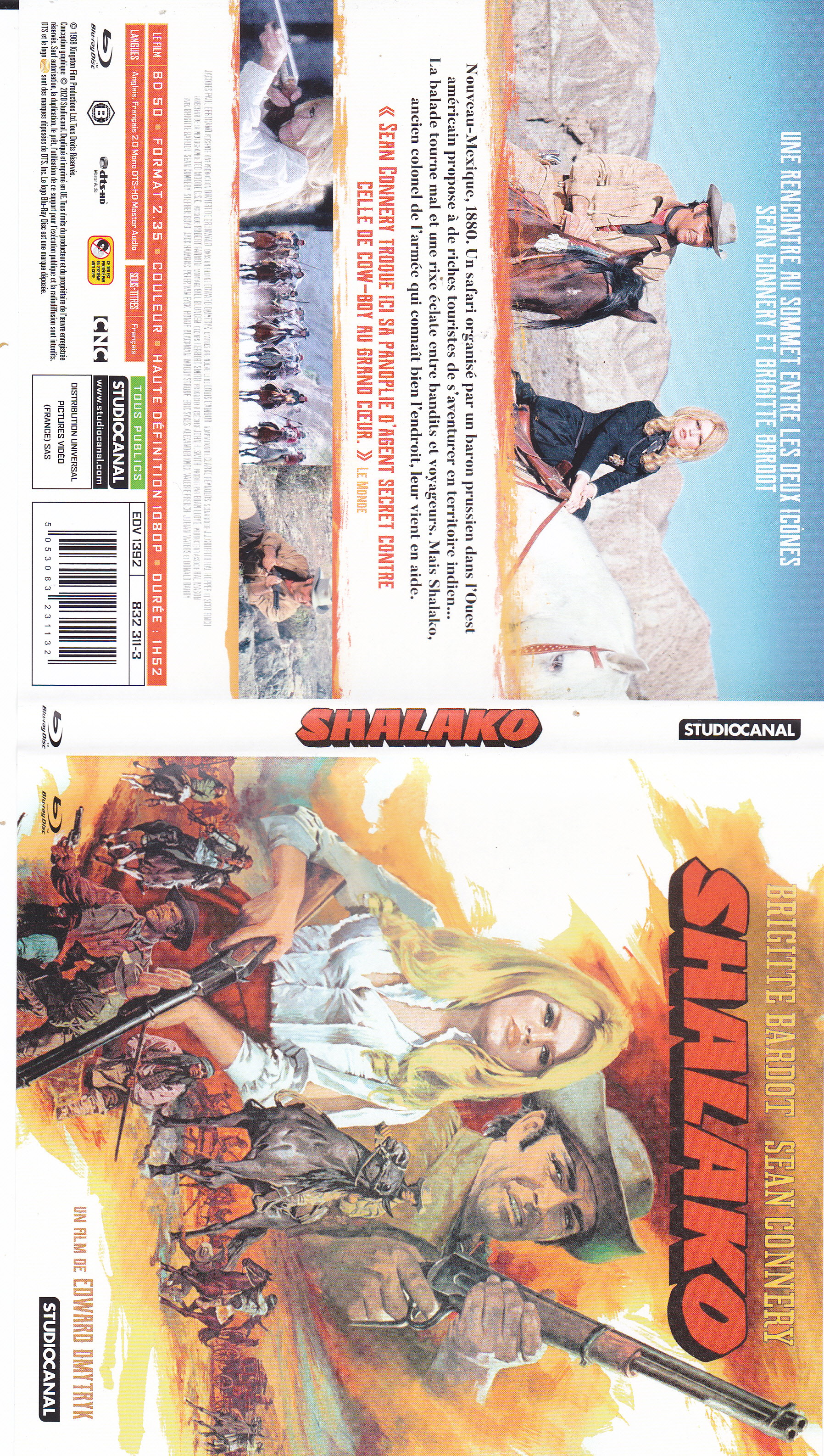 Jaquette DVD Shalako (BLU-RAY)