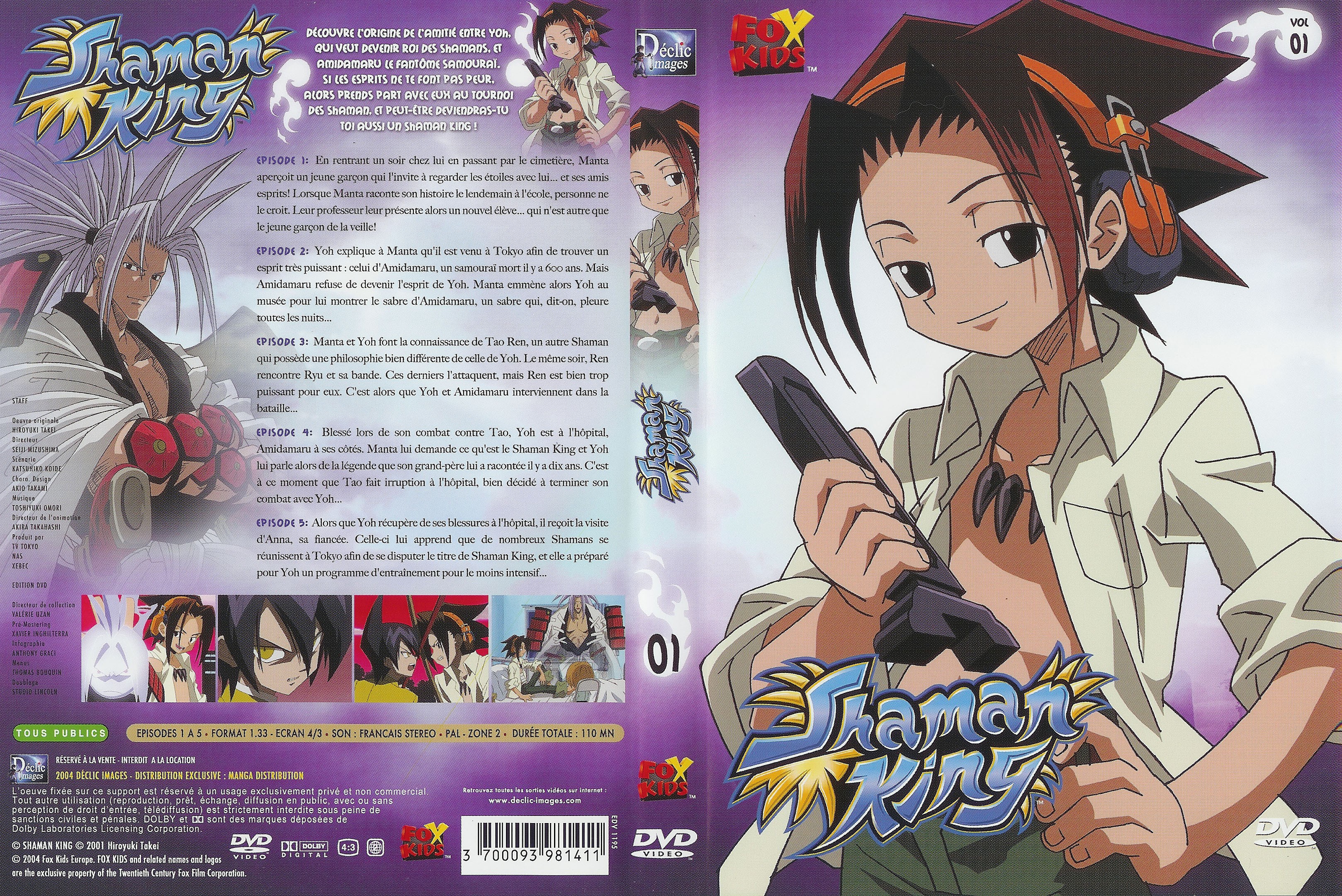 Jaquette DVD Shaman king vol 01