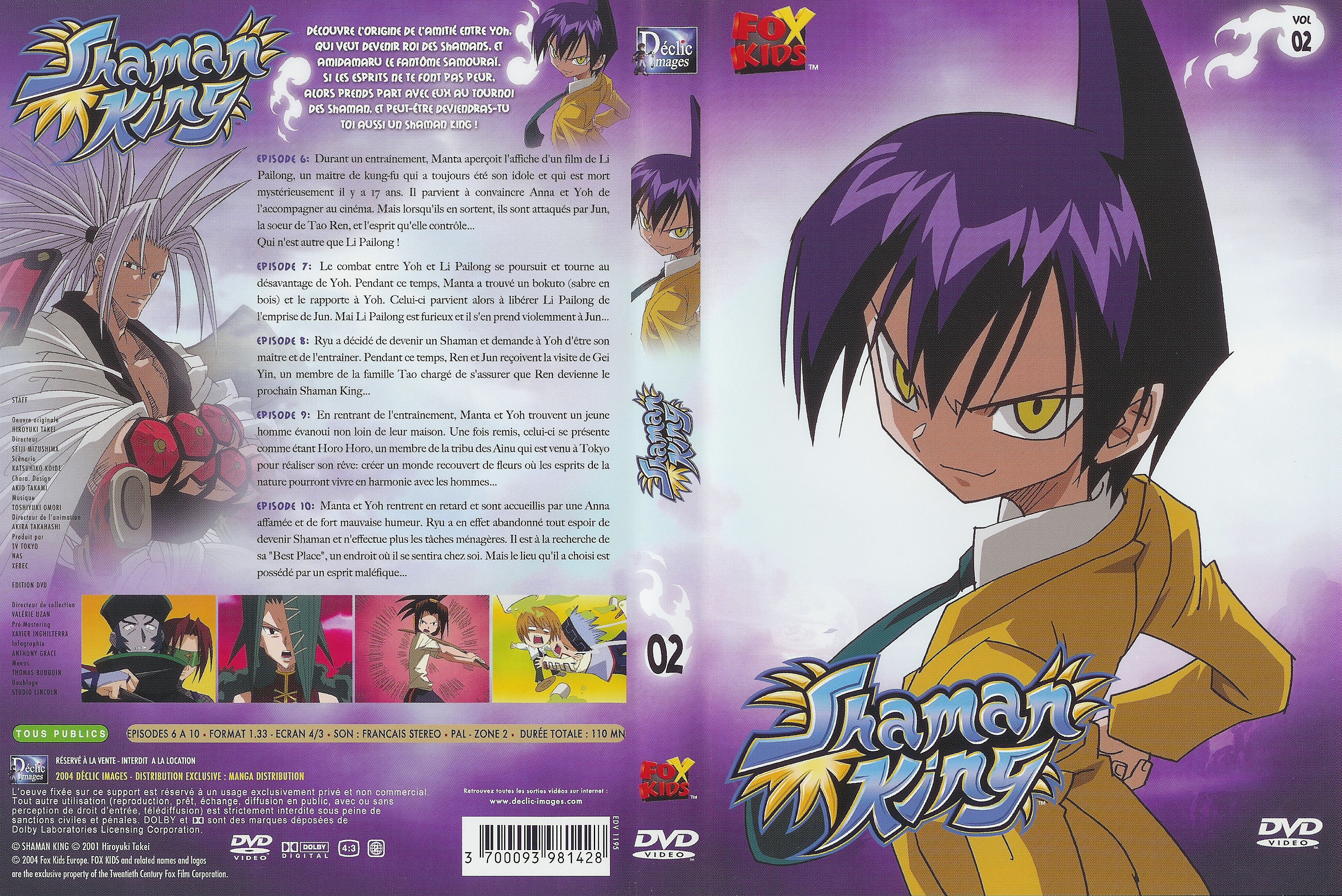 Jaquette DVD Shaman king vol 02