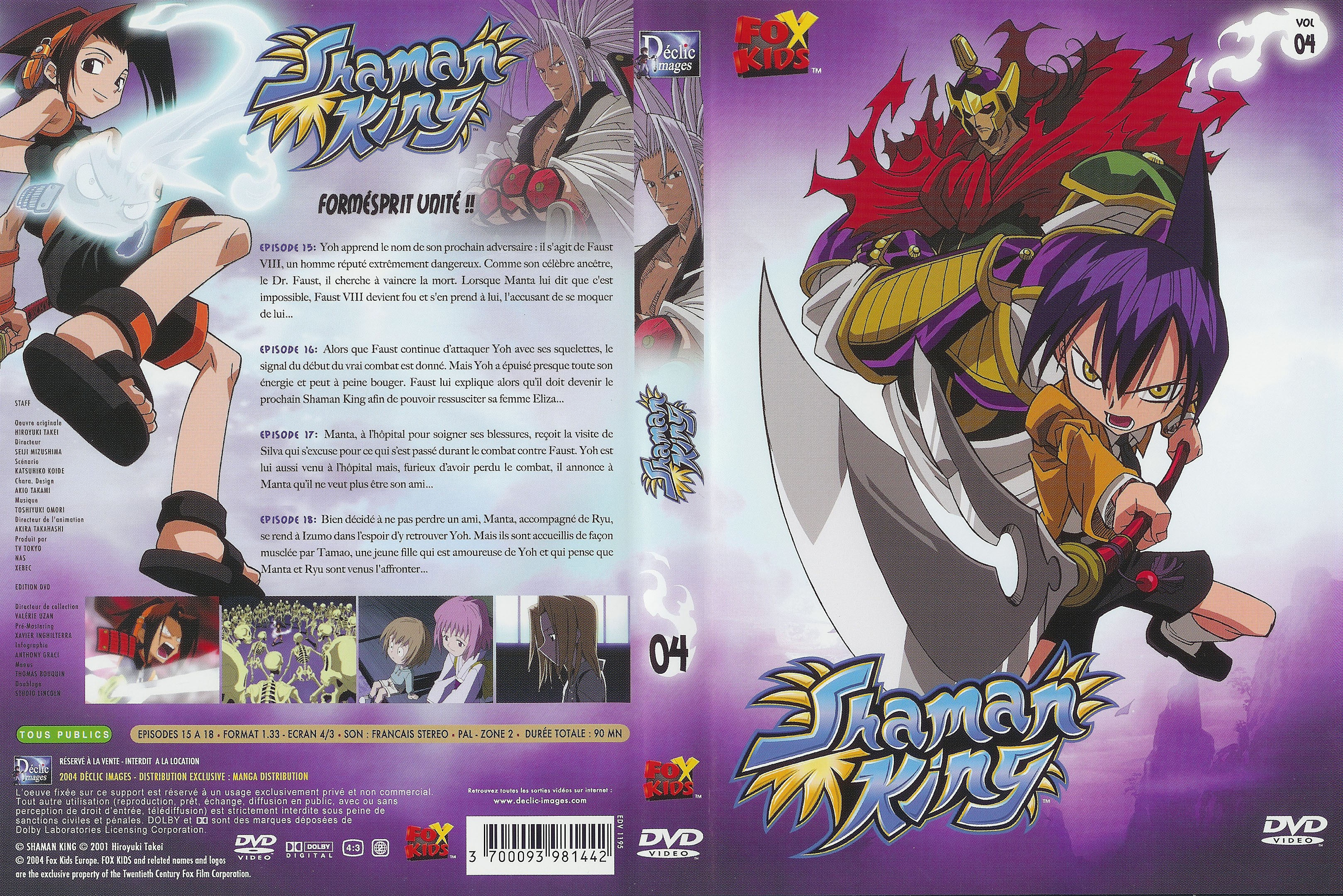 Jaquette DVD Shaman king vol 04