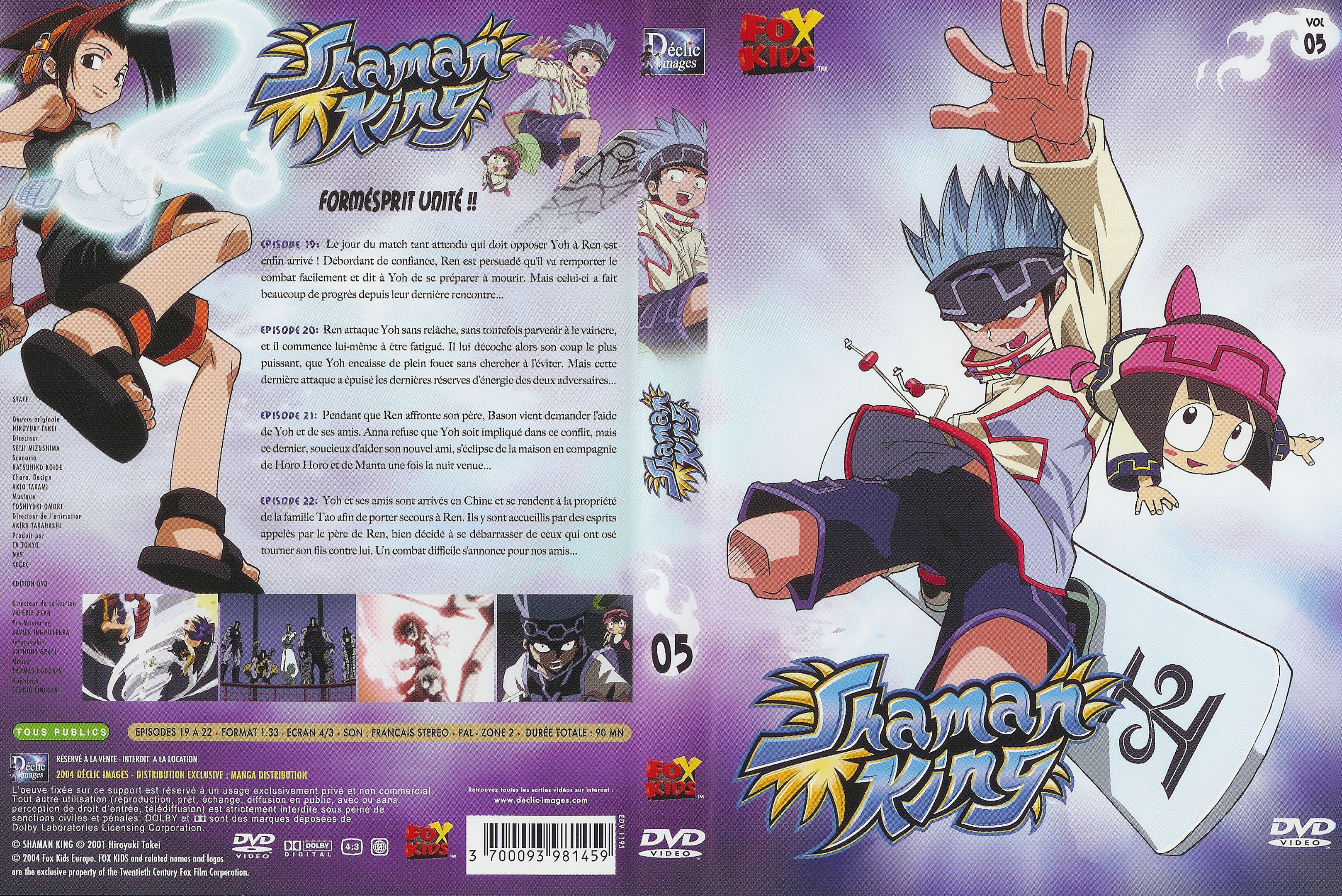 Jaquette DVD Shaman king vol 05