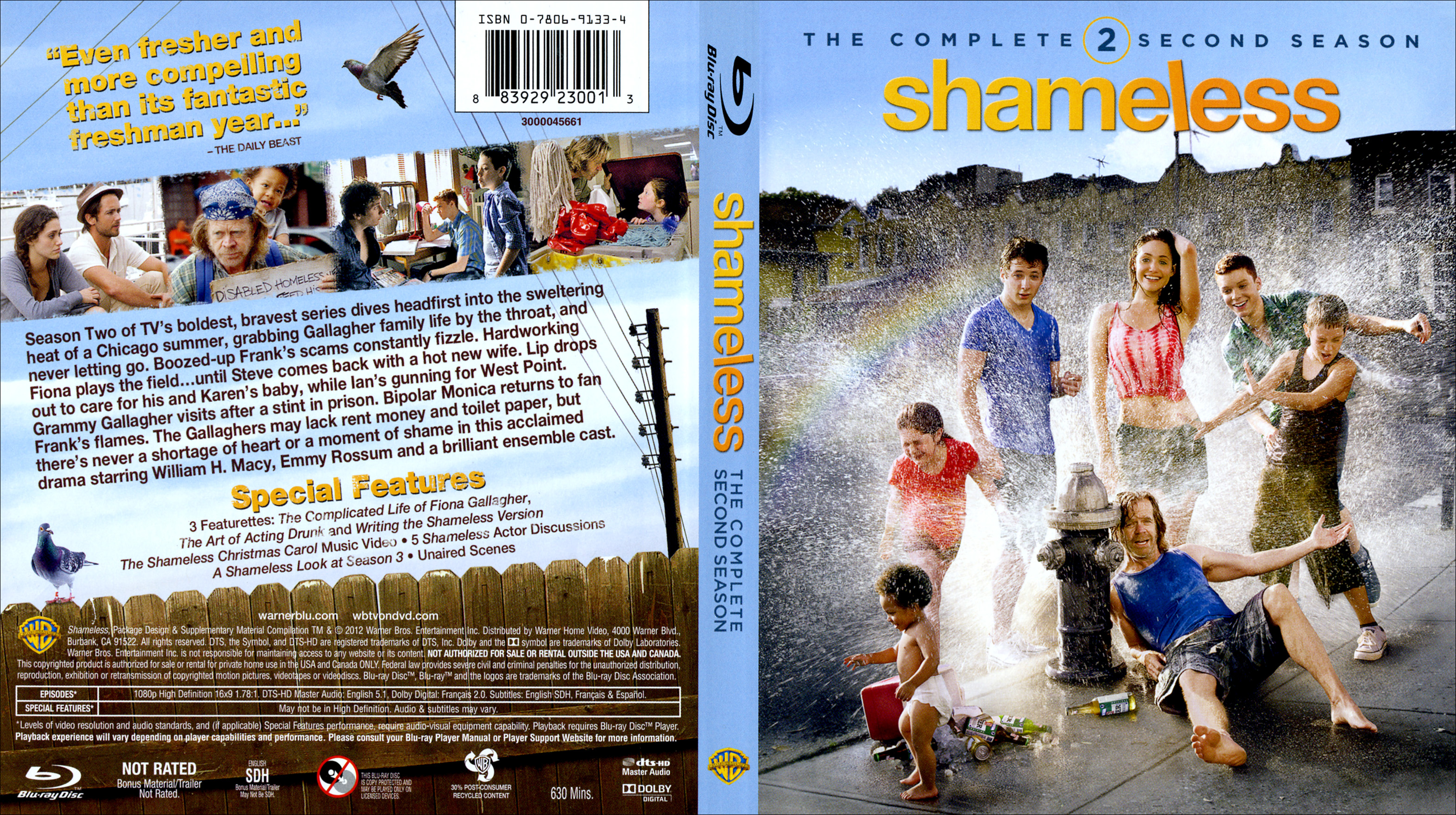 Jaquette DVD Shameless Saison 02 US Zone 1 (BLU-RAY)