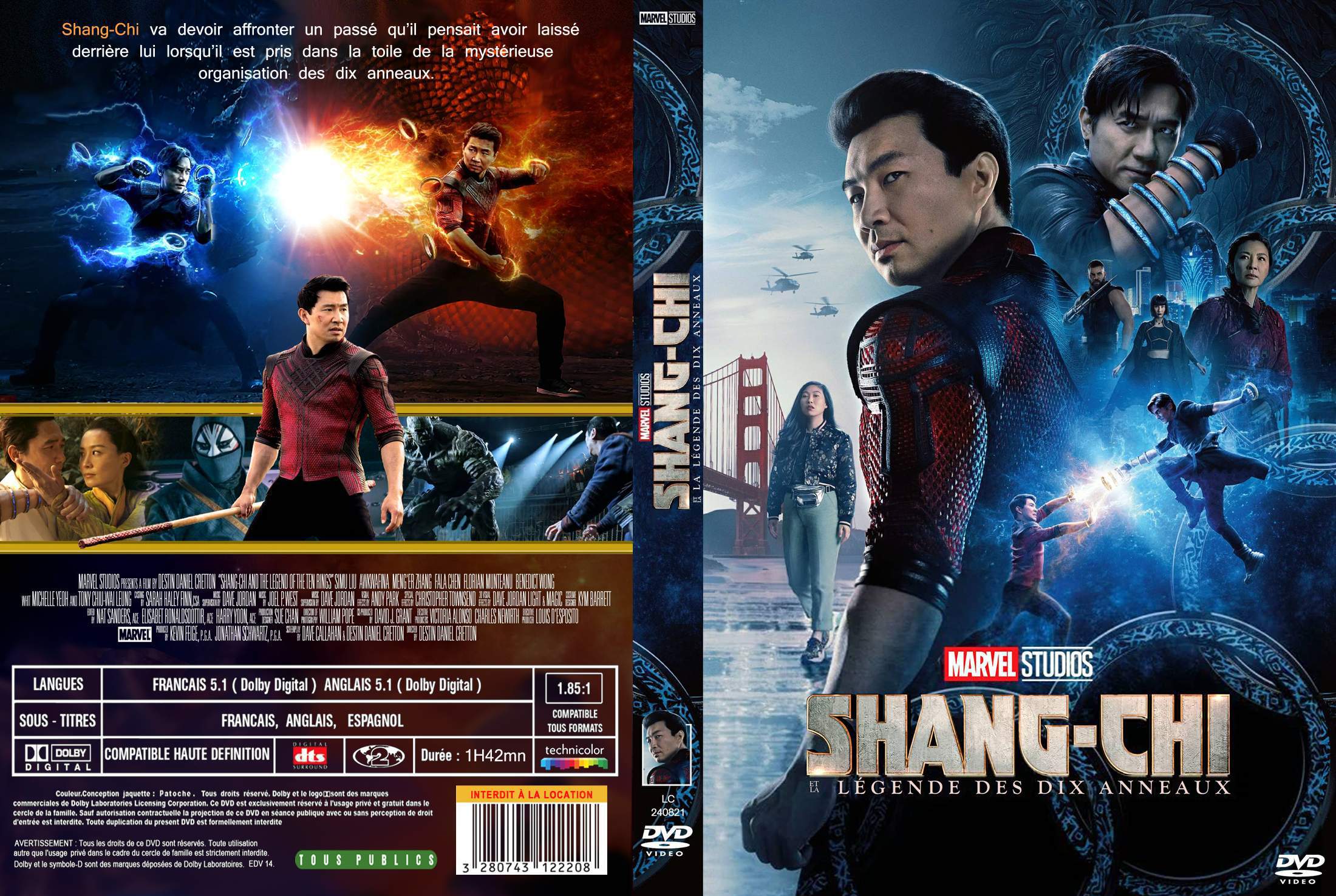 Jaquette DVD Shang-Chi custom