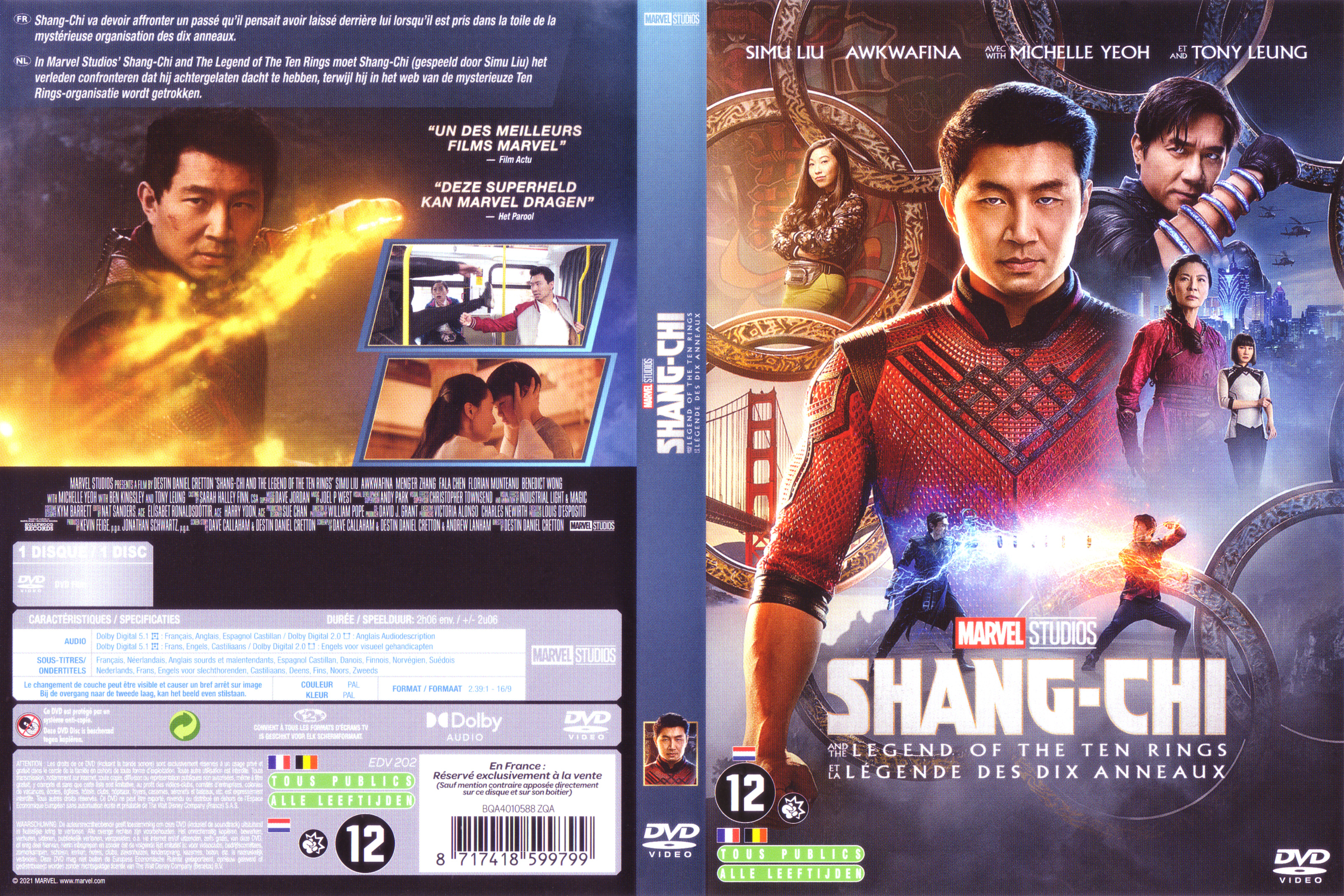 Jaquette DVD Shang-Chi et la lgende des dix anneaux