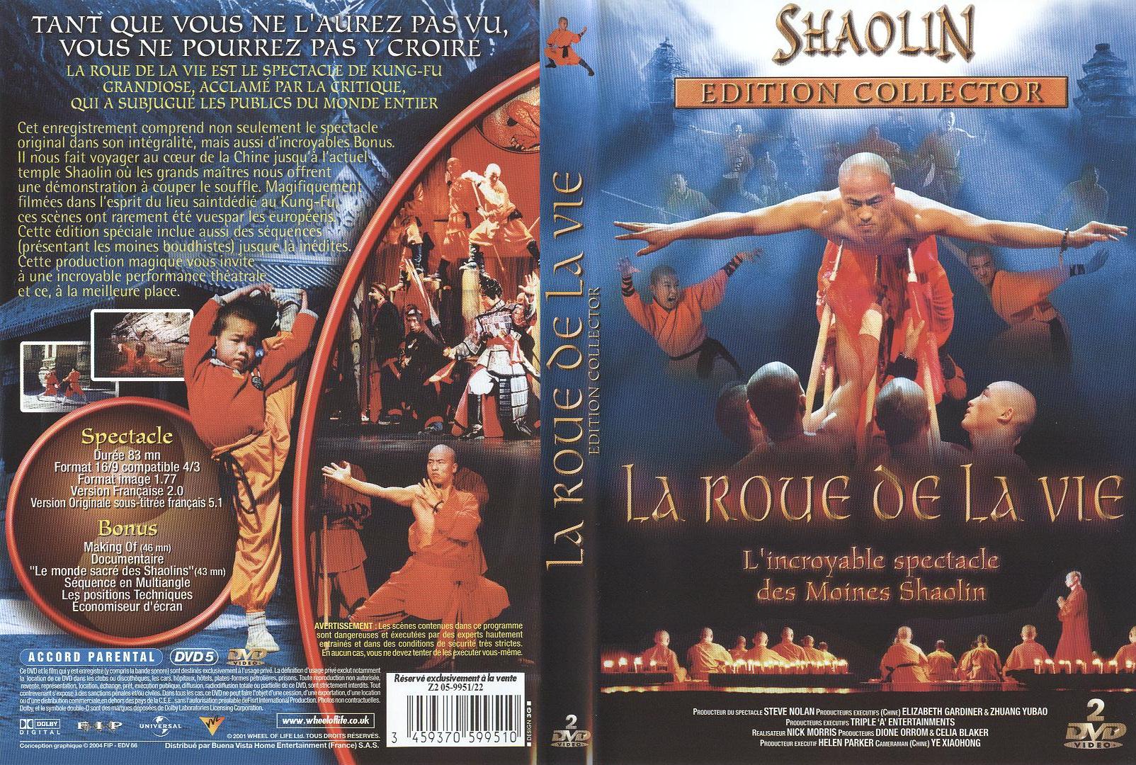 Jaquette DVD Shaolin la roue de la vie