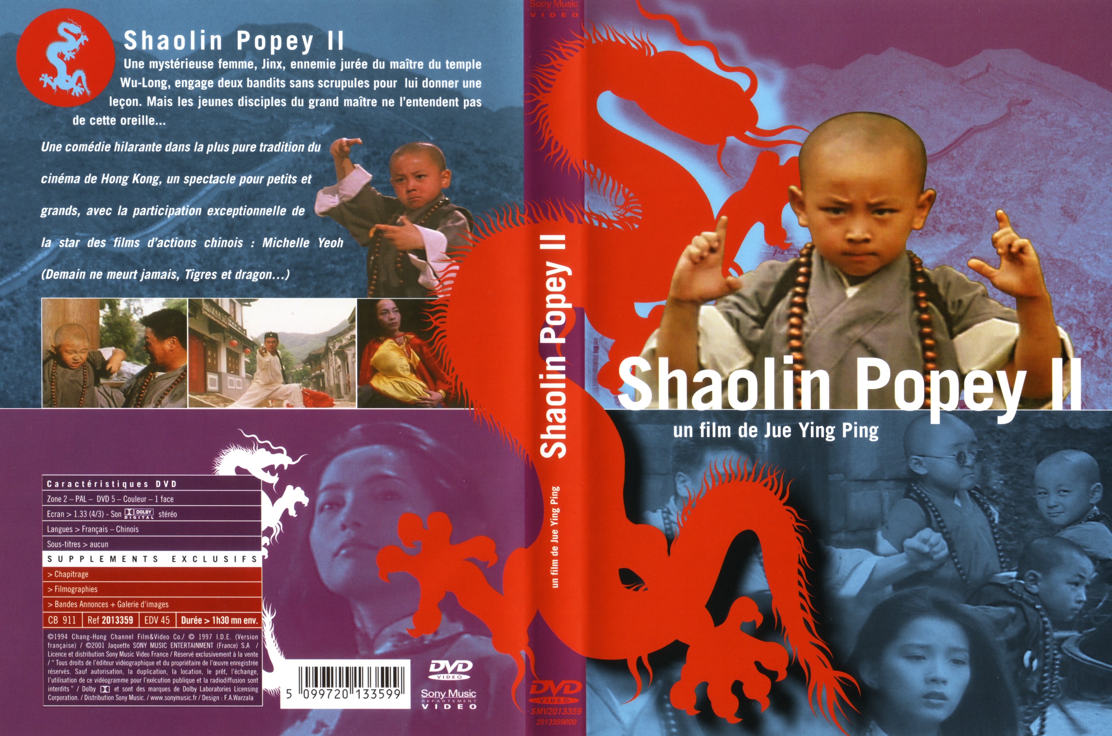 Jaquette DVD Shaolin popey 2