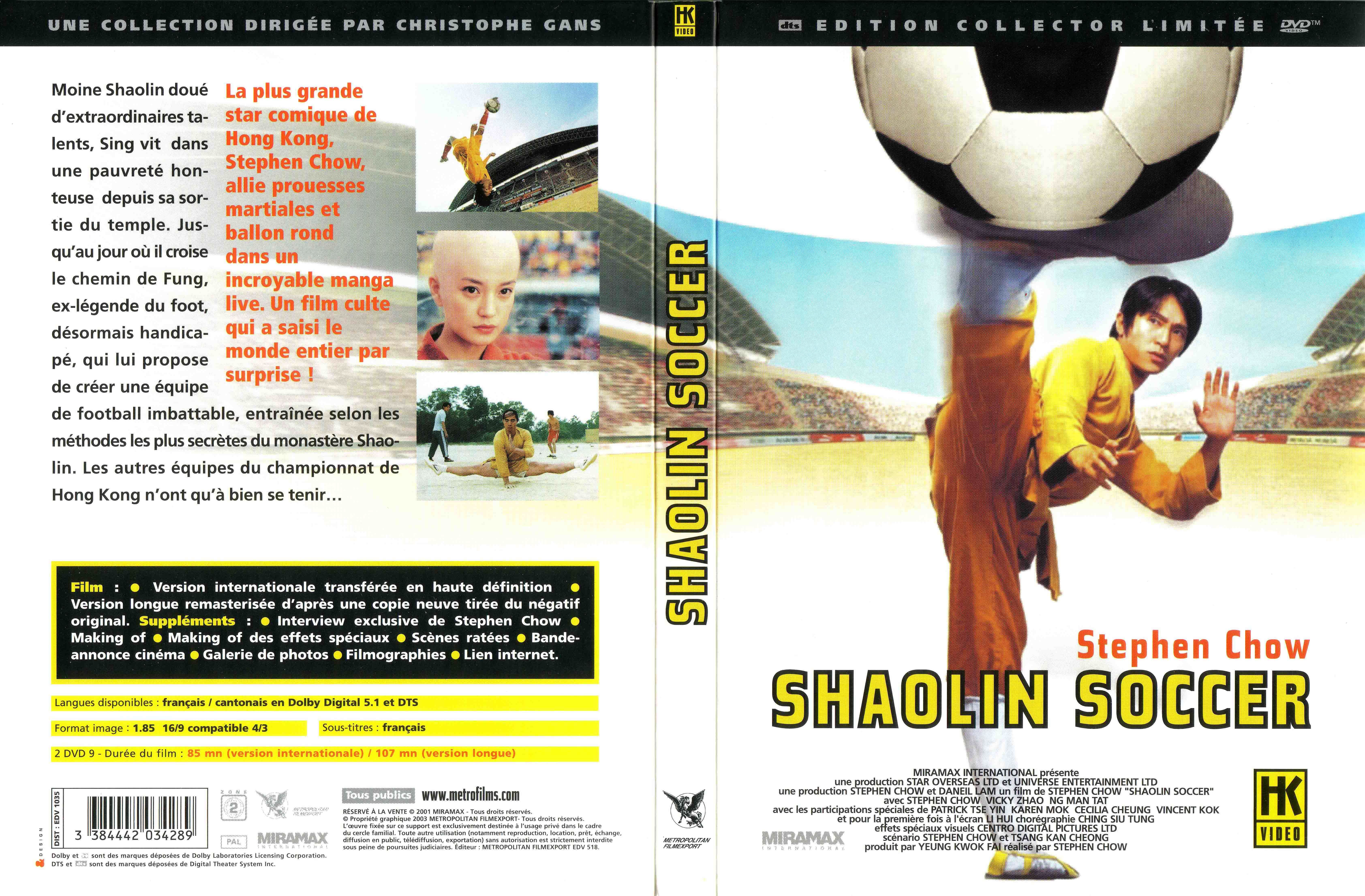 Jaquette DVD Shaolin soccer