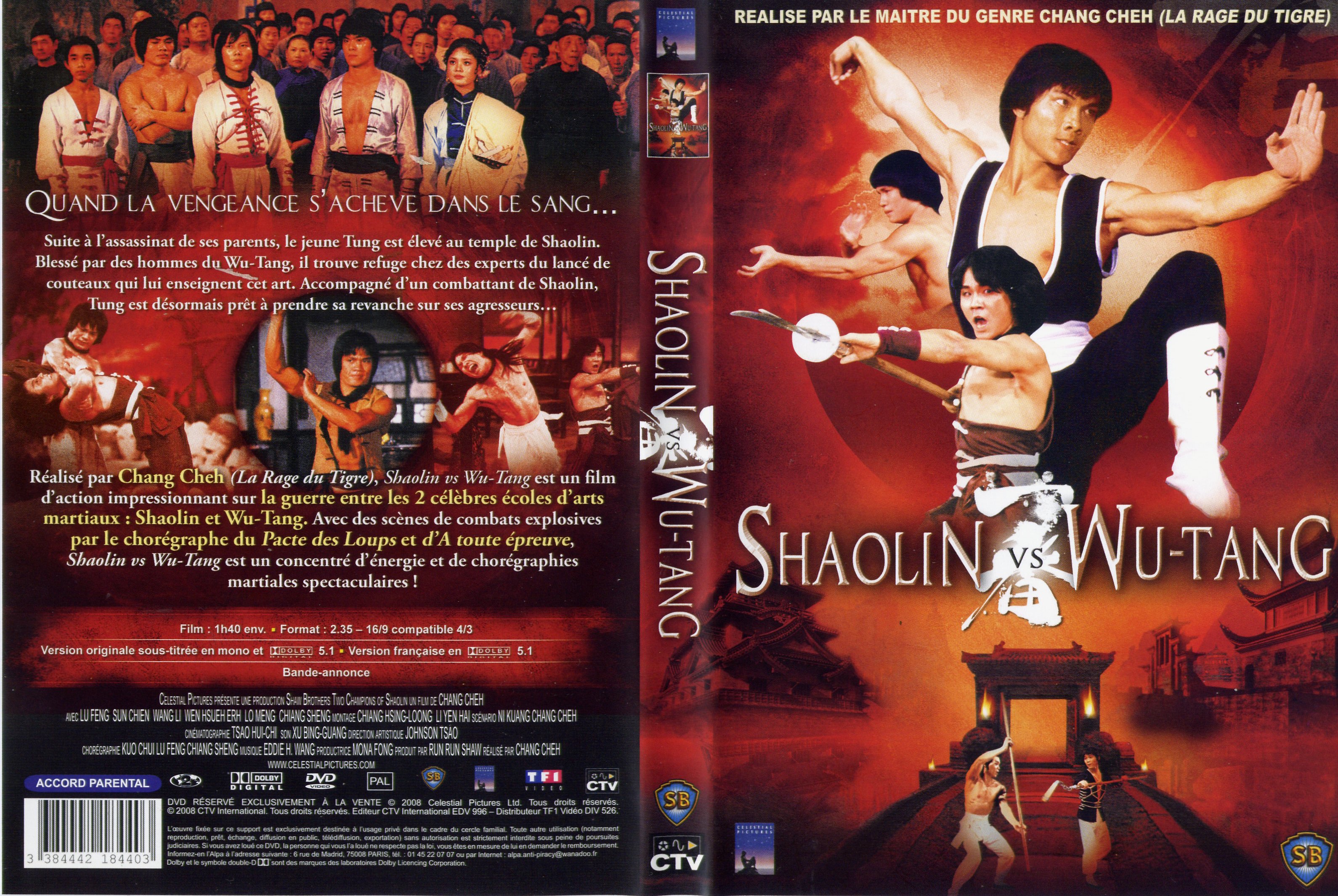Jaquette DVD Shaolin vs Wu-Tang