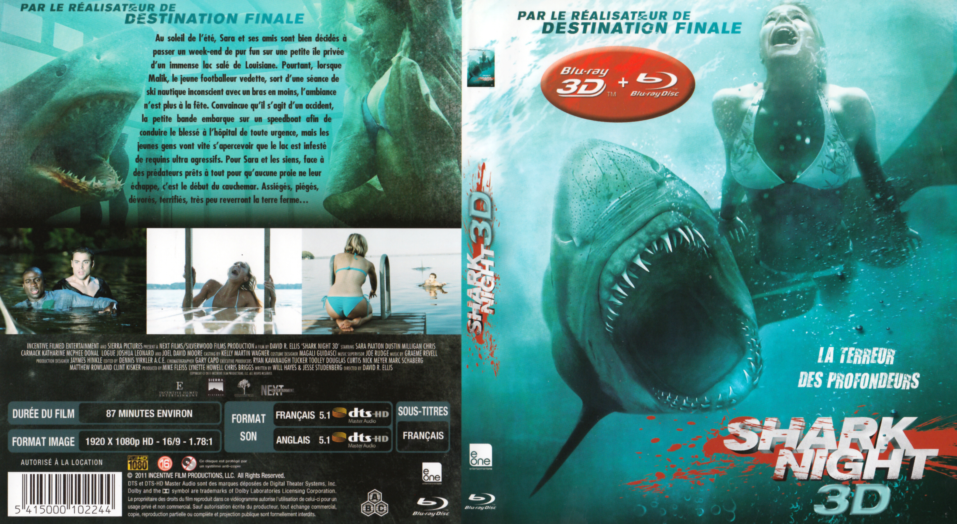 Jaquette DVD Shark Night 3D (BLU-RAY)