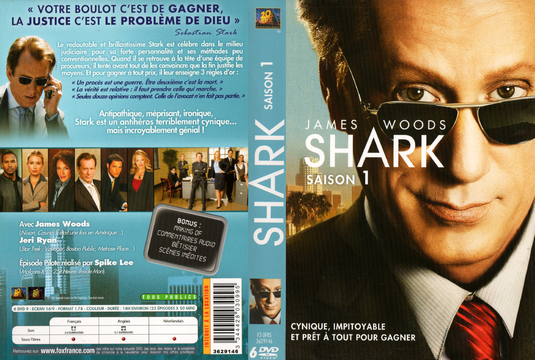Jaquette DVD Shark Saison 1 COFFRET