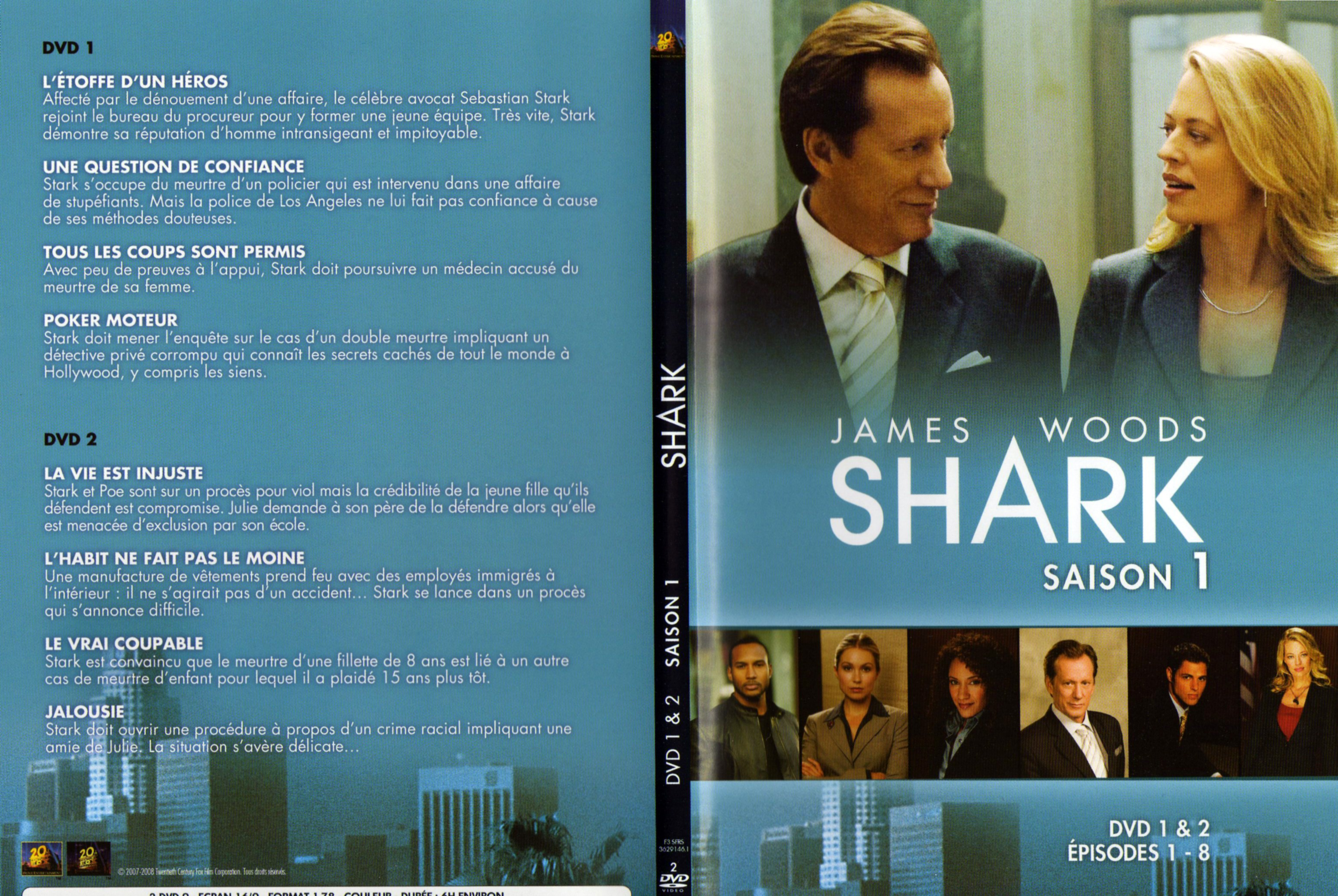 Jaquette DVD Shark Saison 1 DVD 1