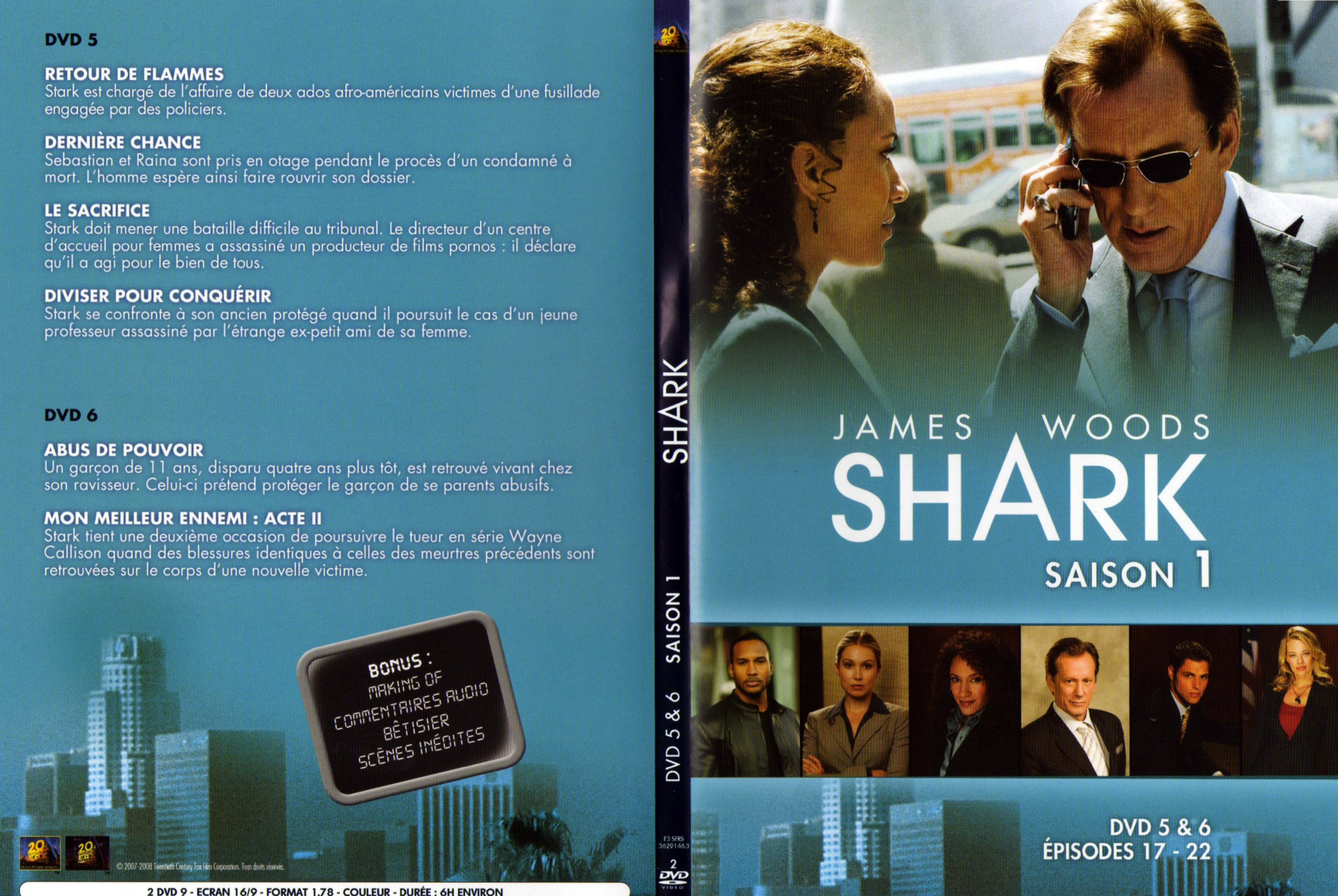Jaquette DVD Shark Saison 1 DVD 3
