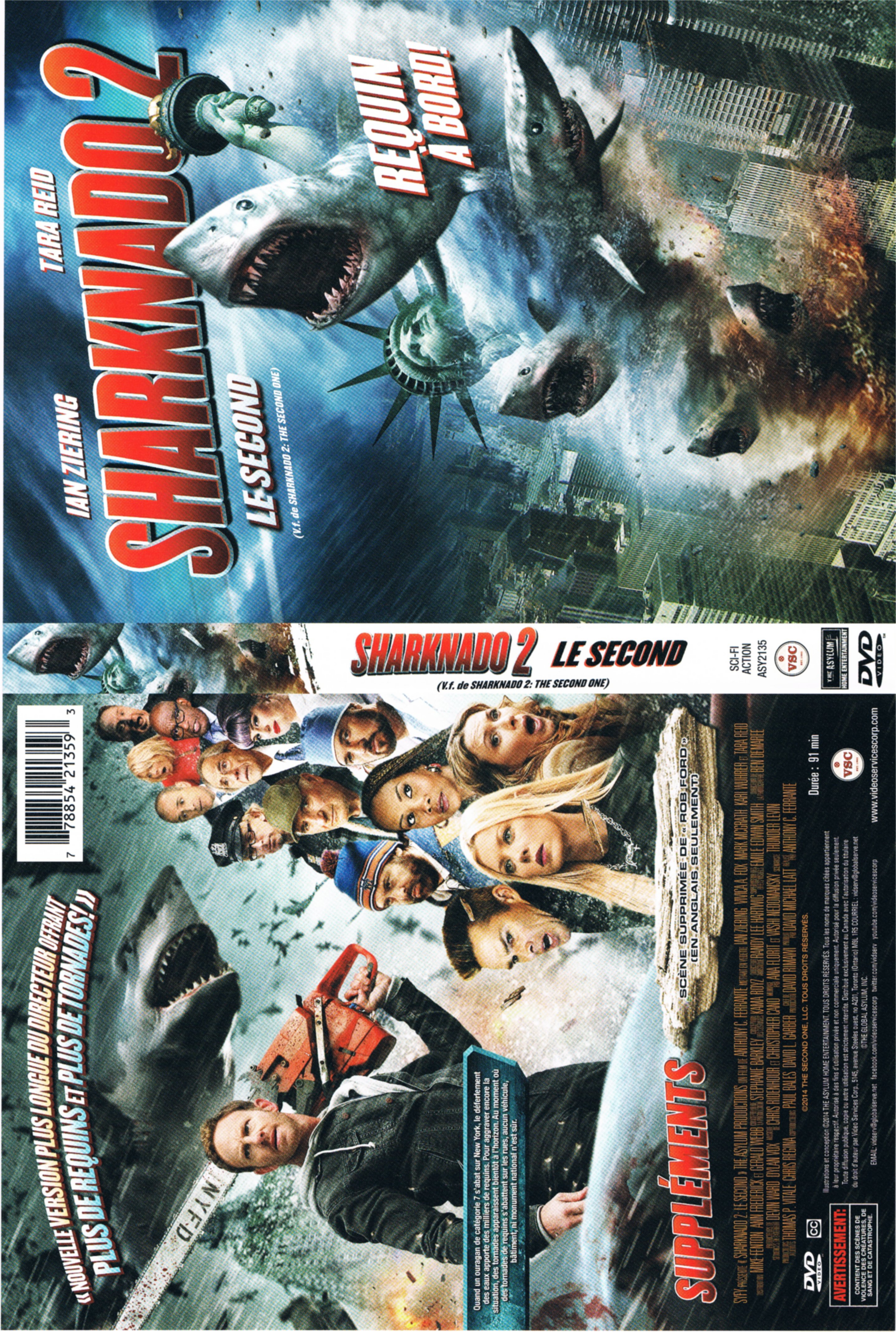 Jaquette DVD Sharknado 2 (Canadienne)