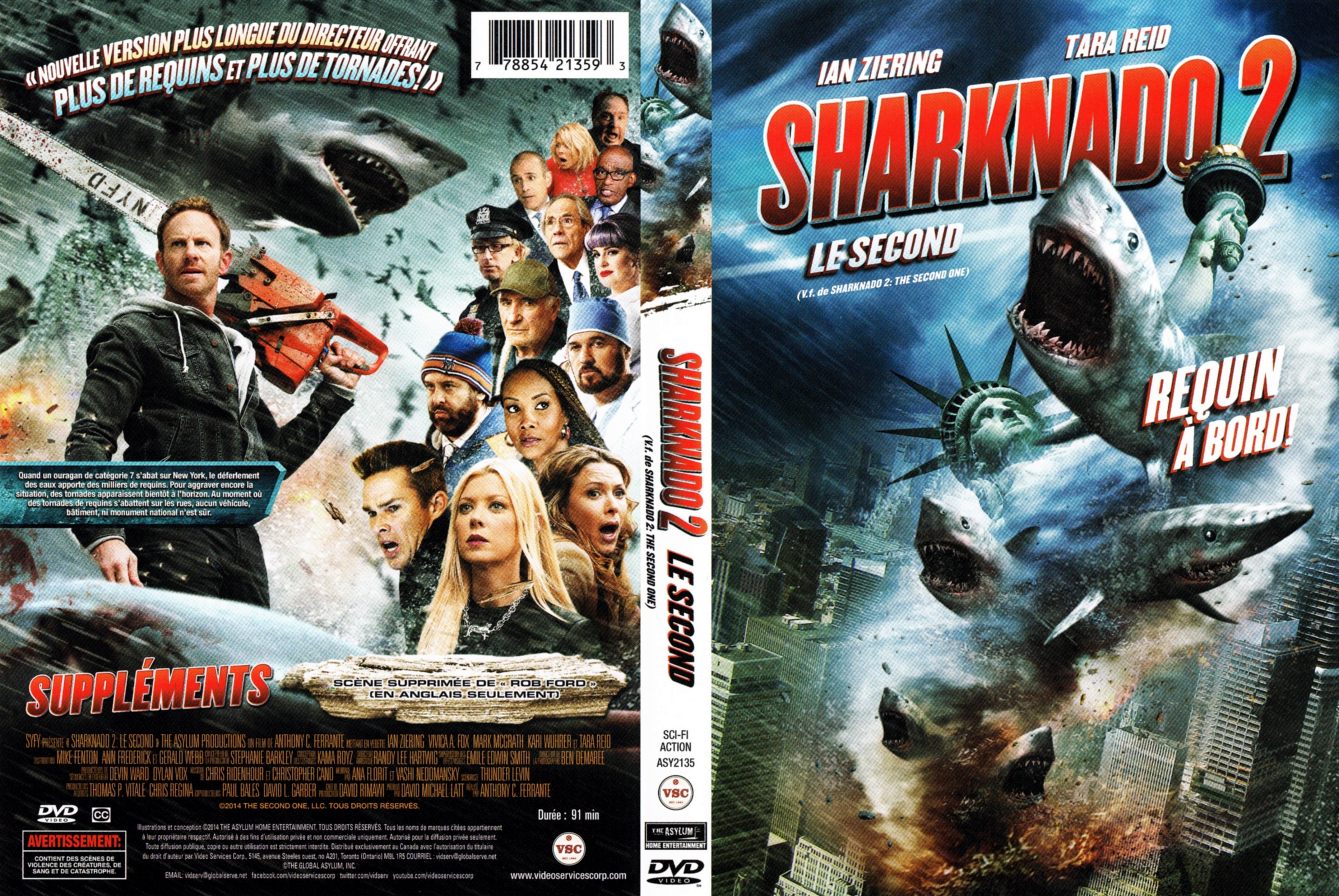Jaquette DVD Sharknado 2 - Le second