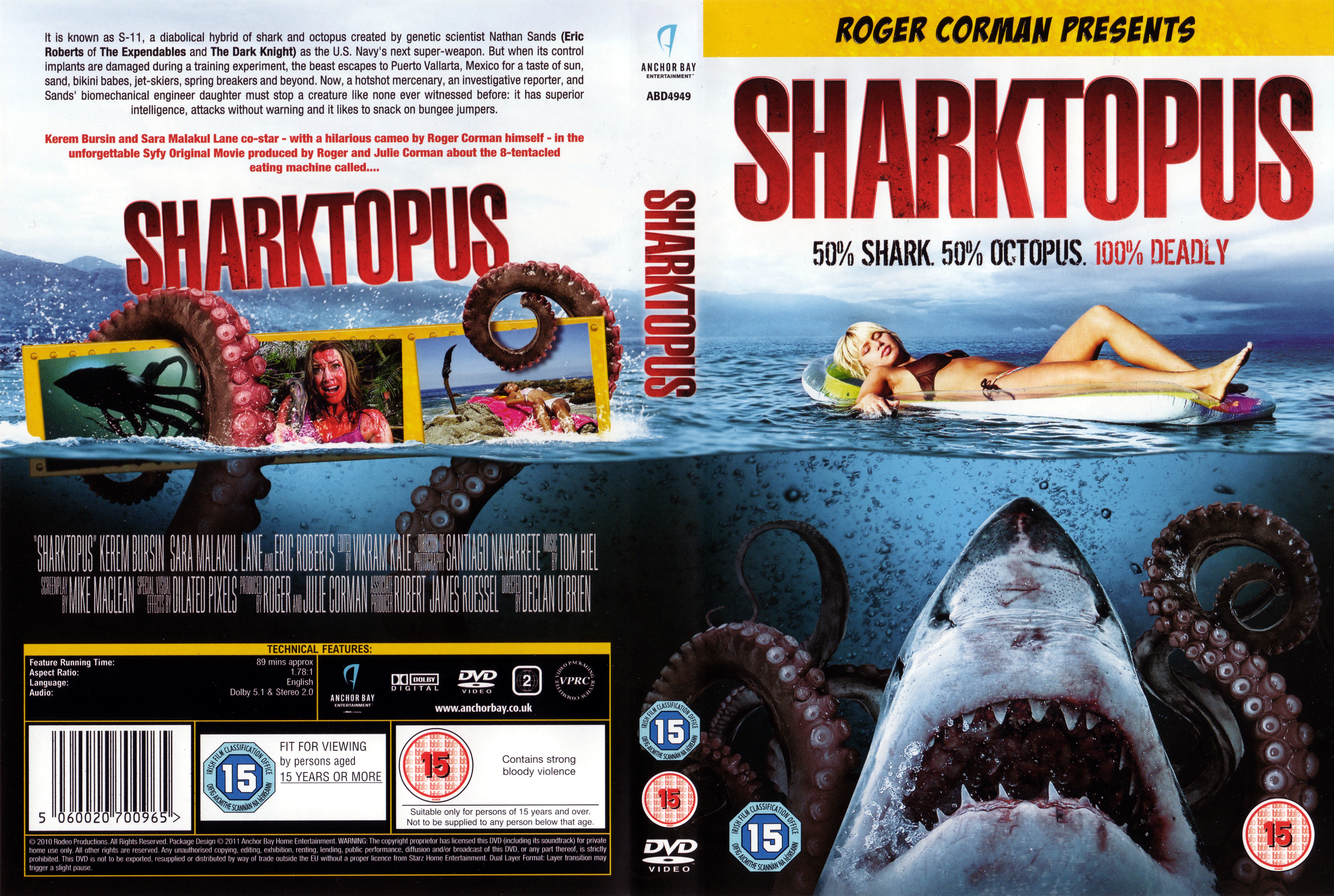Jaquette DVD Sharktopus Zone 1