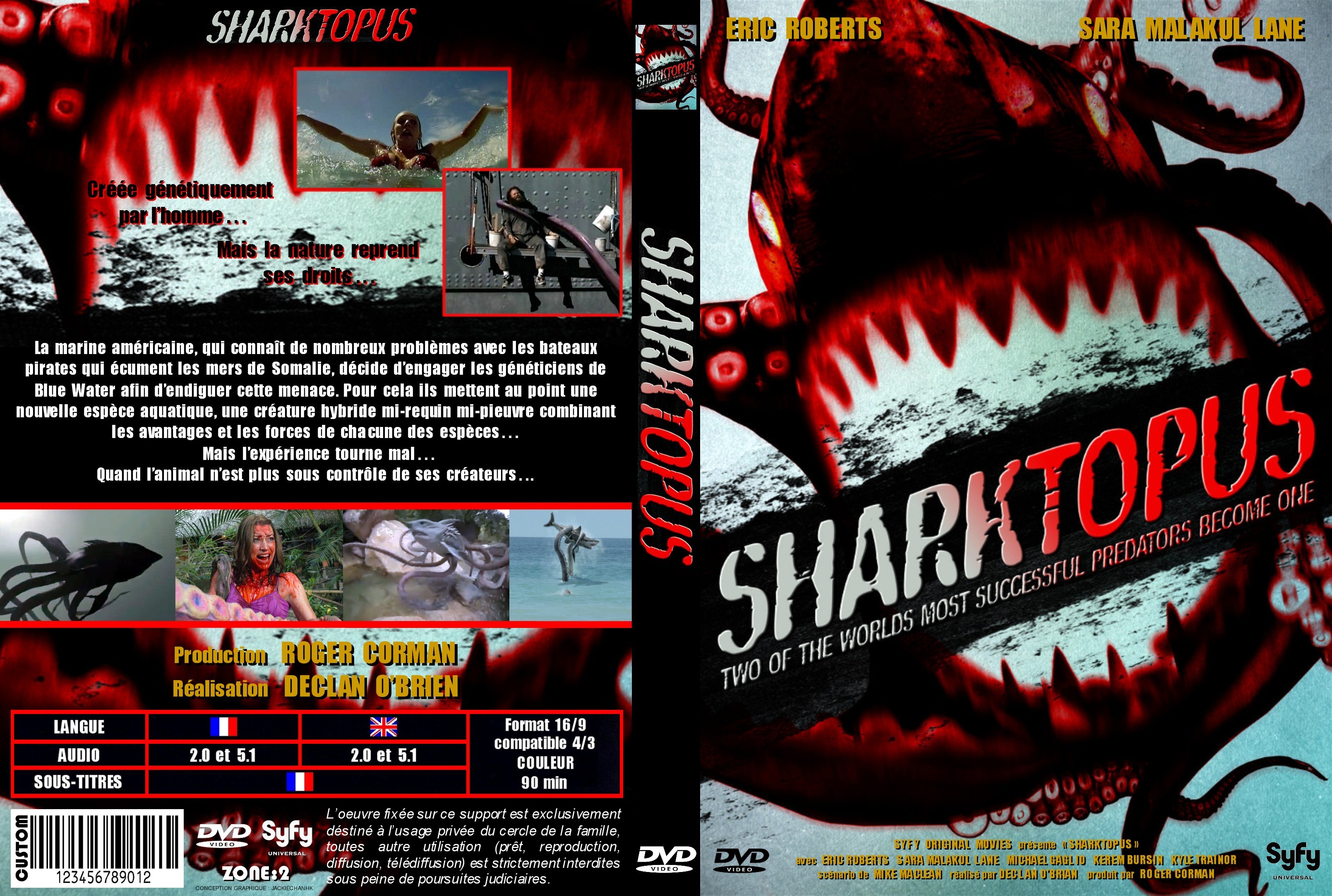 Jaquette DVD Sharktopus custom