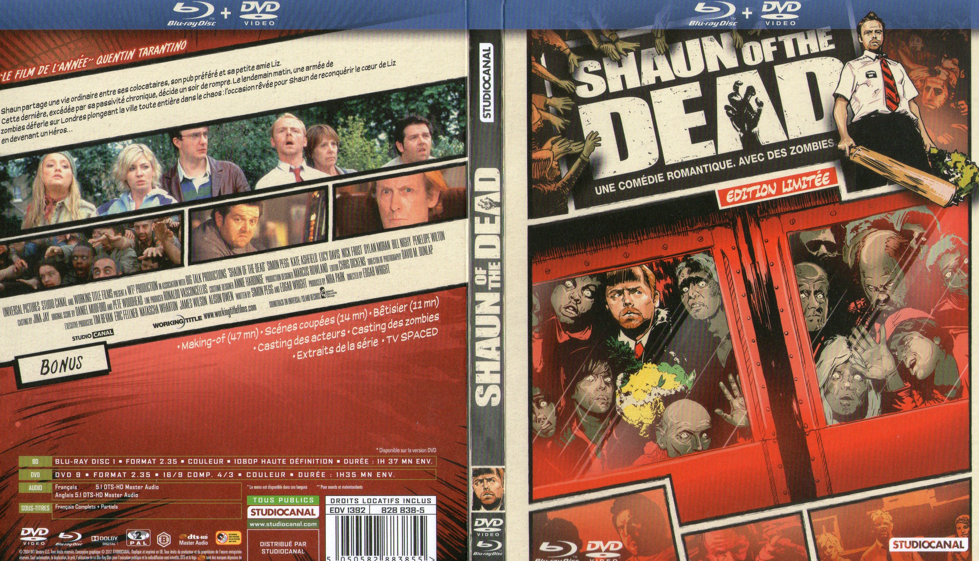Jaquette DVD Shaun of the Dead (BLU-RAY)