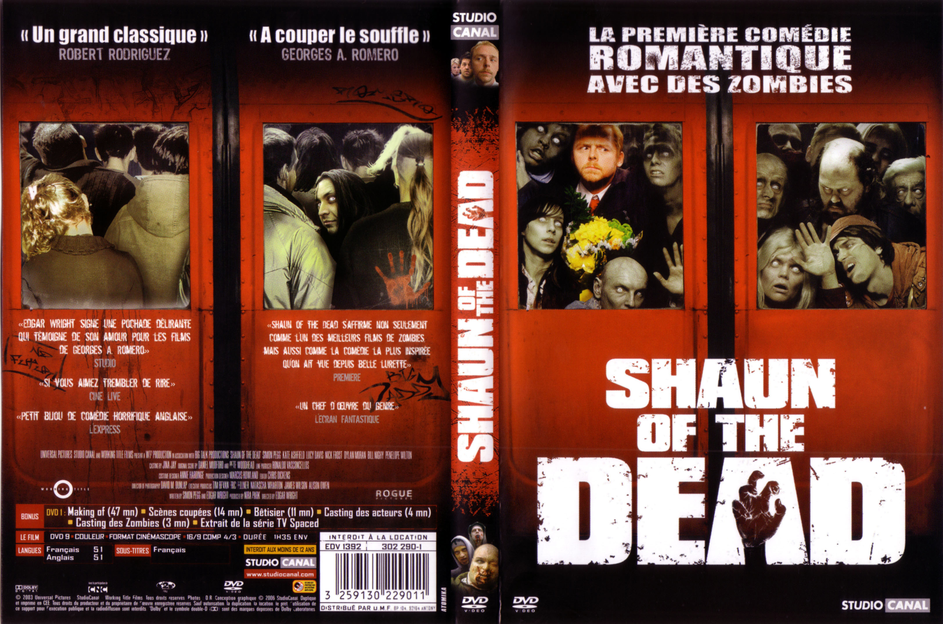 Jaquette DVD Shaun of the dead v2