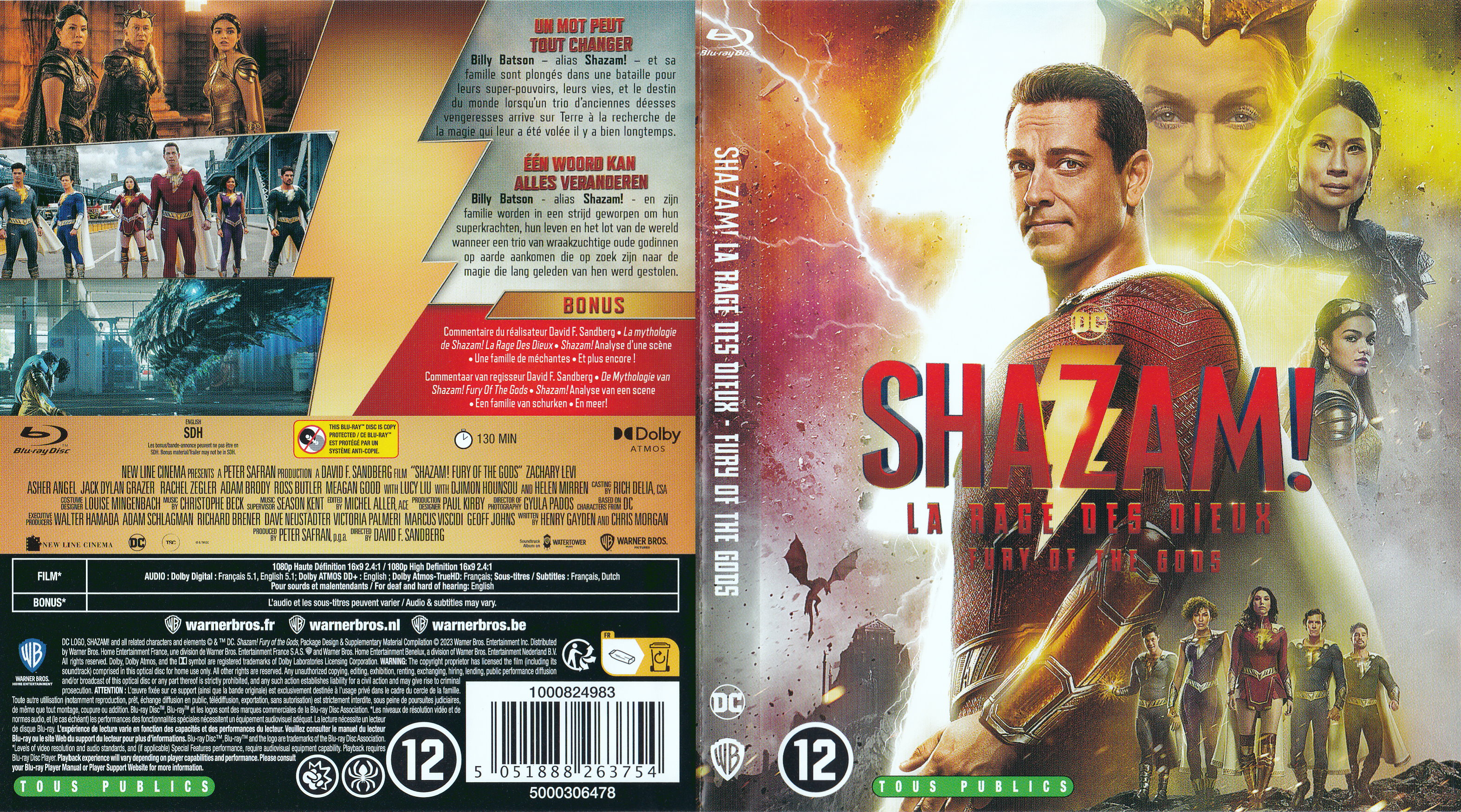 Jaquette DVD Shazam - La rage des dieux (BLU-RAY)