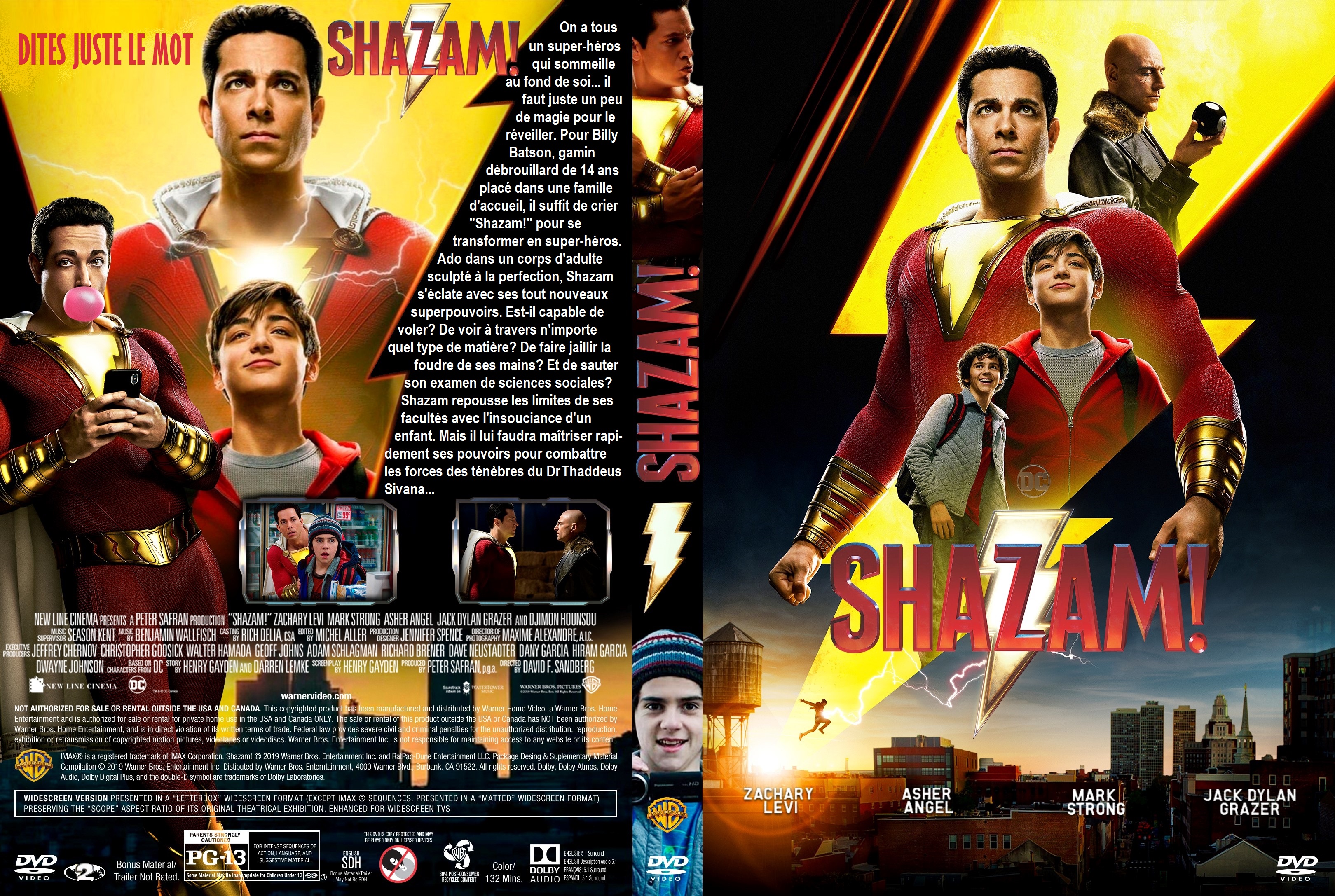 Jaquette DVD Shazam custom