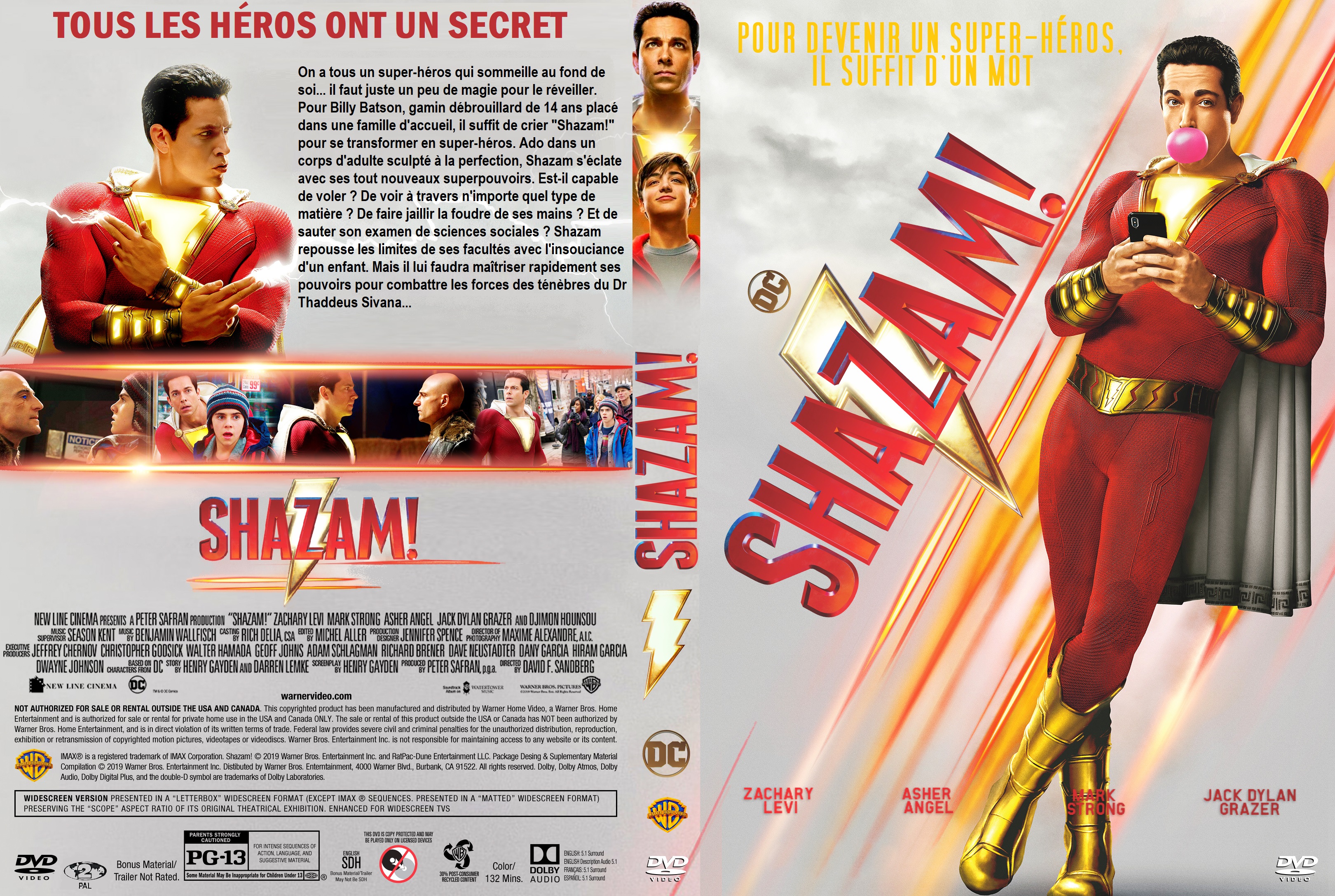 Jaquette DVD Shazam custom v2