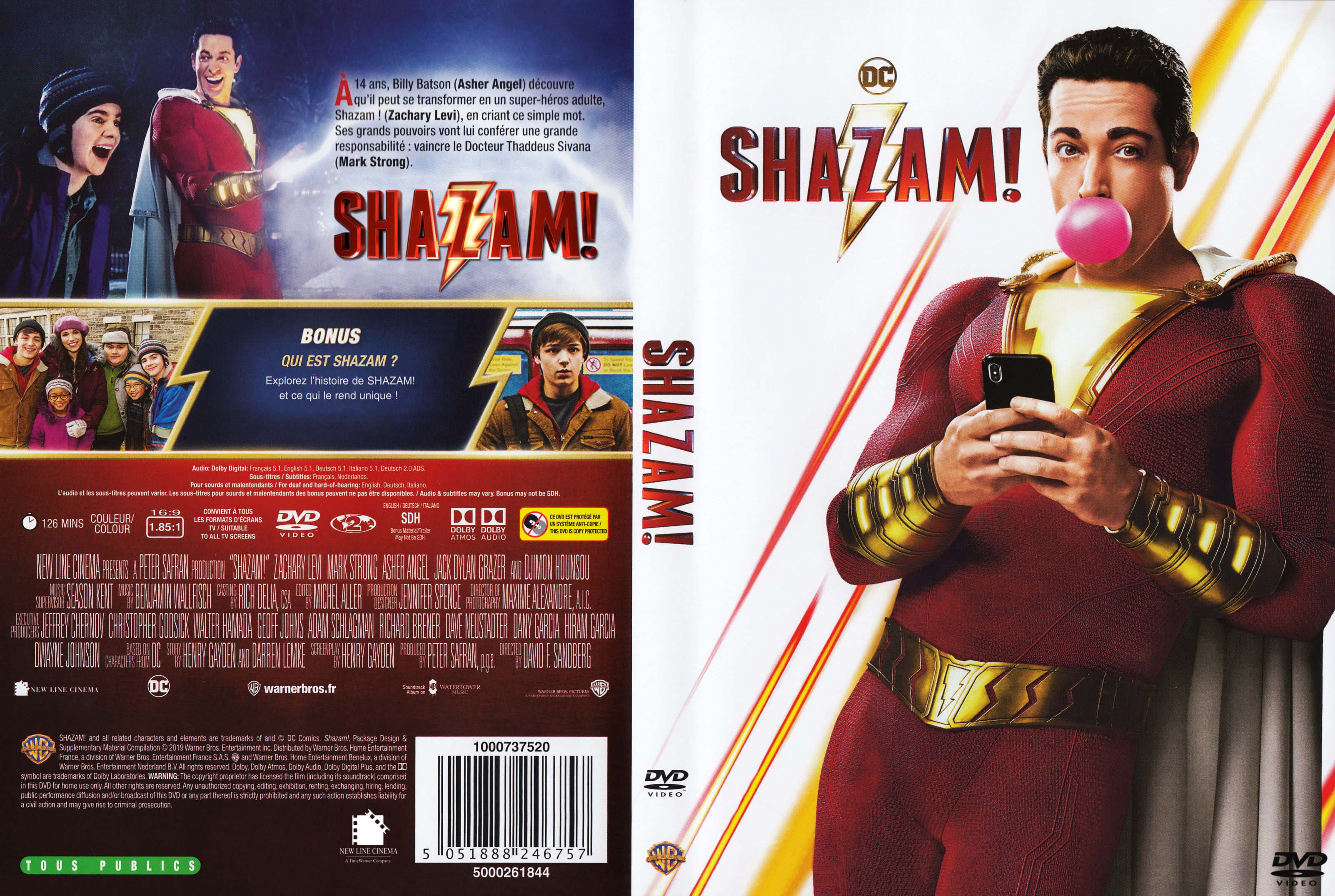 Jaquette DVD Shazam custom v3