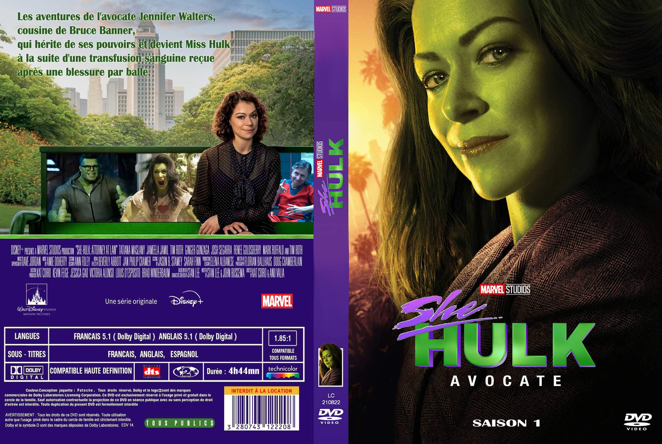Jaquette DVD She Hulk saison 1 custom