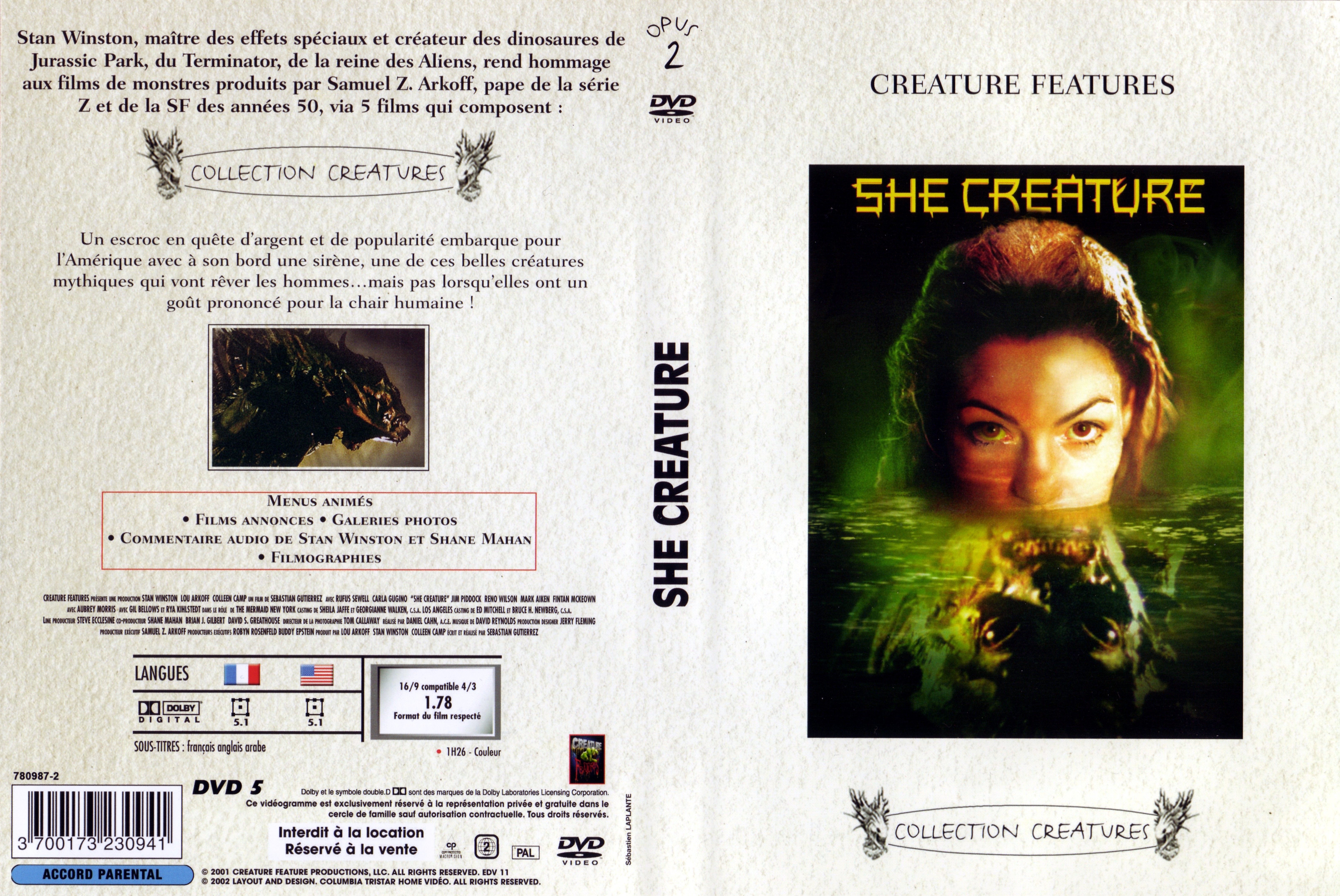 Jaquette DVD She creature