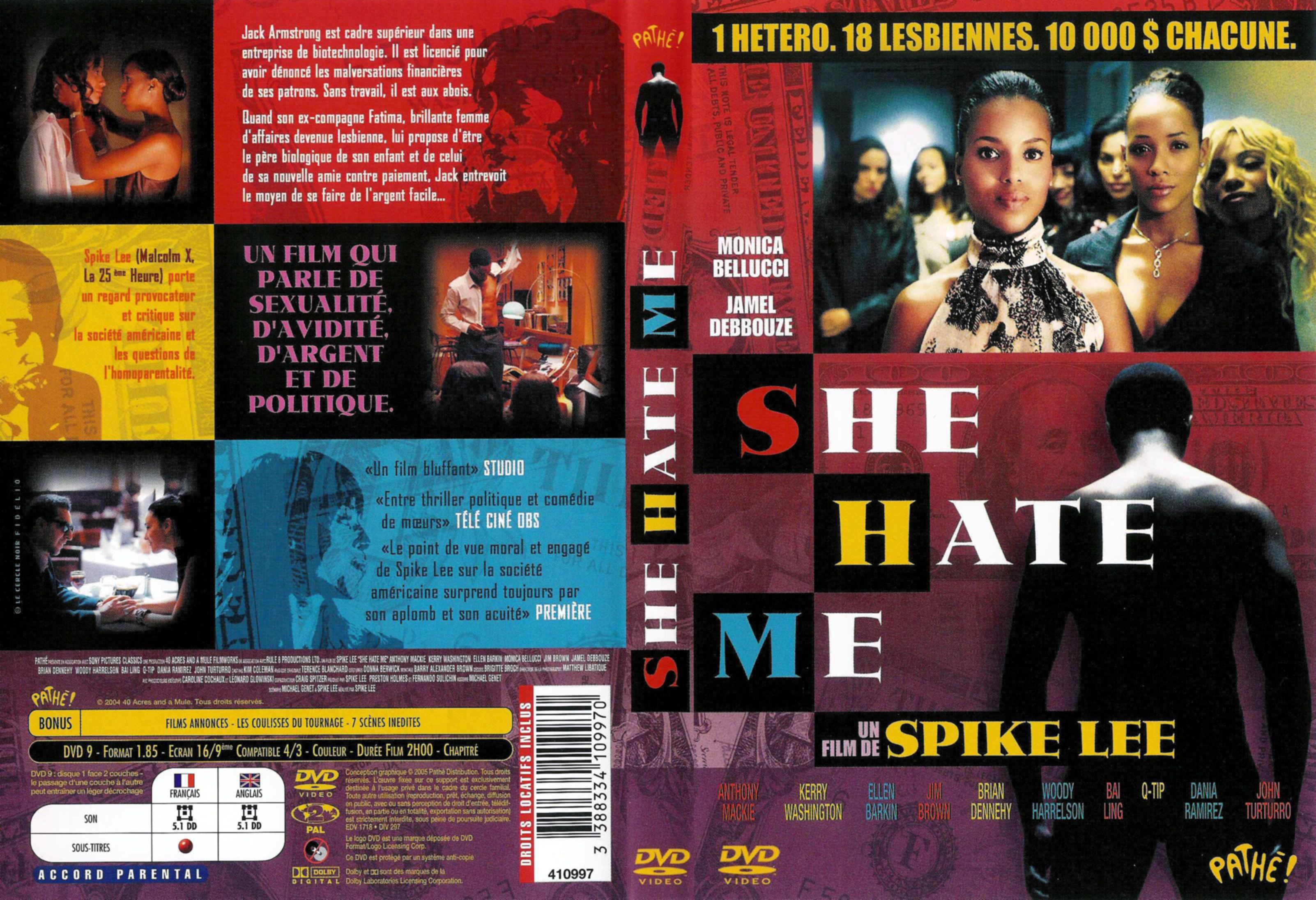 Jaquette DVD She hate me