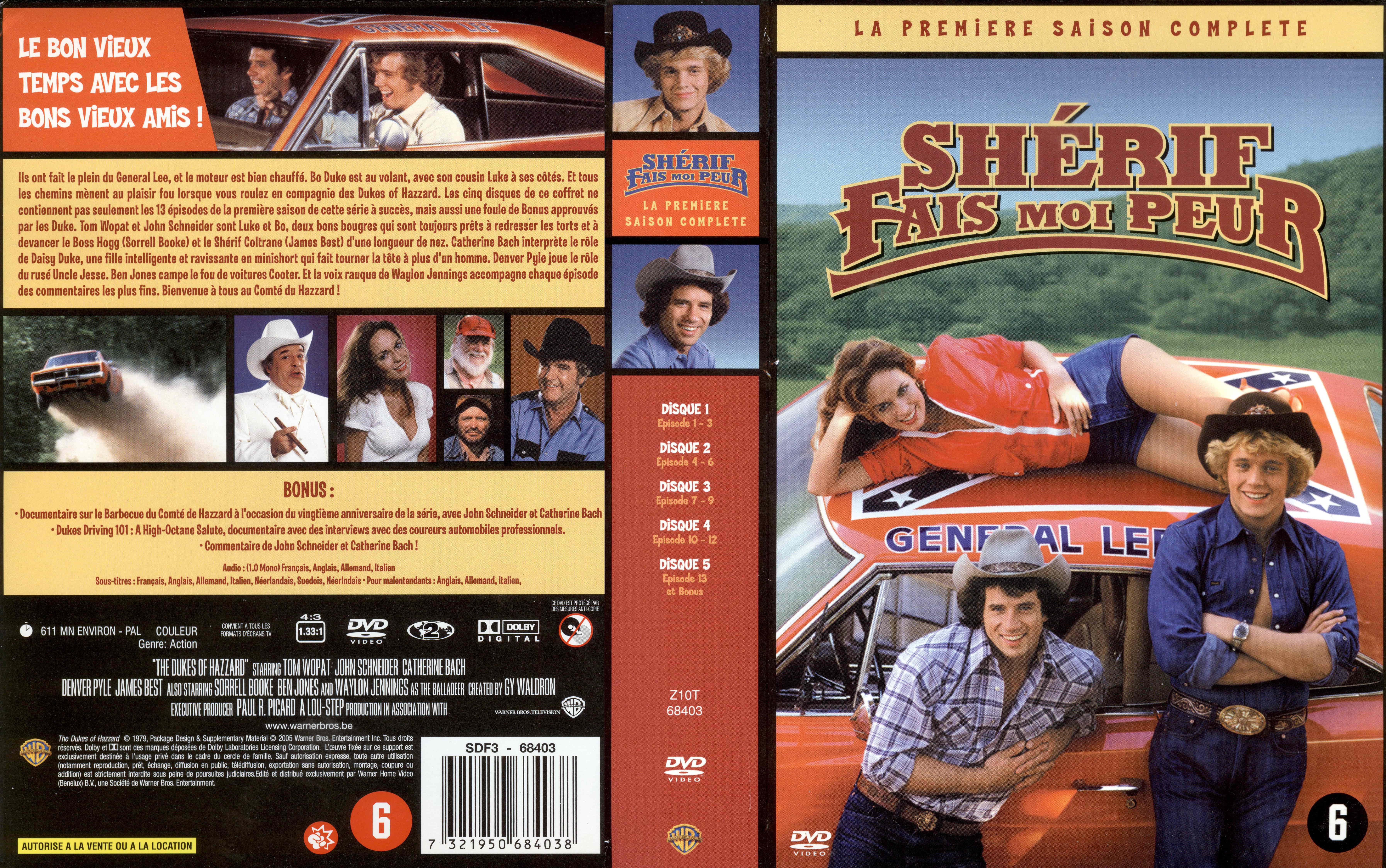 Jaquette DVD Sherif fais moi peur Saison 1 COFFRET